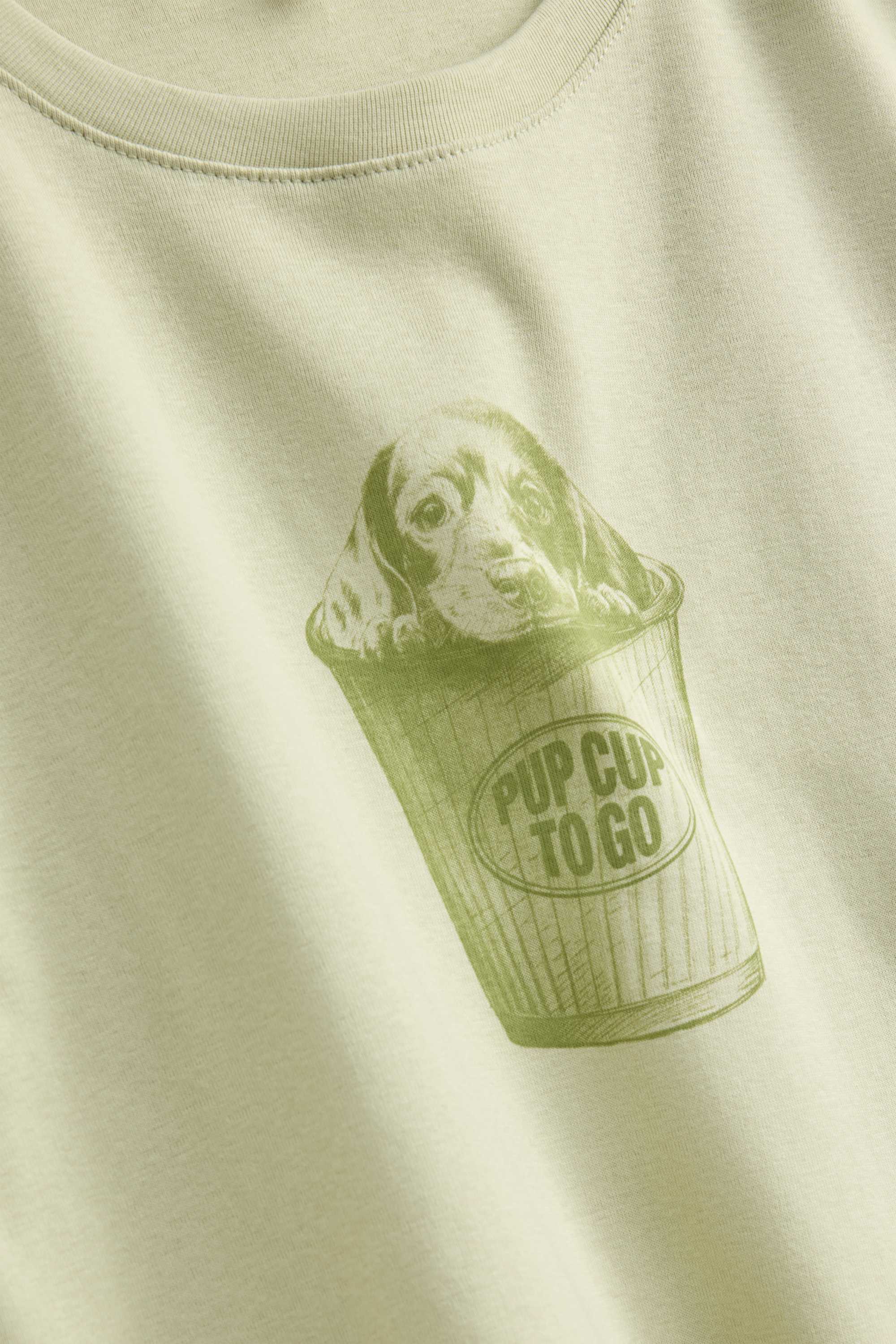 T-shirt - slim fit light green