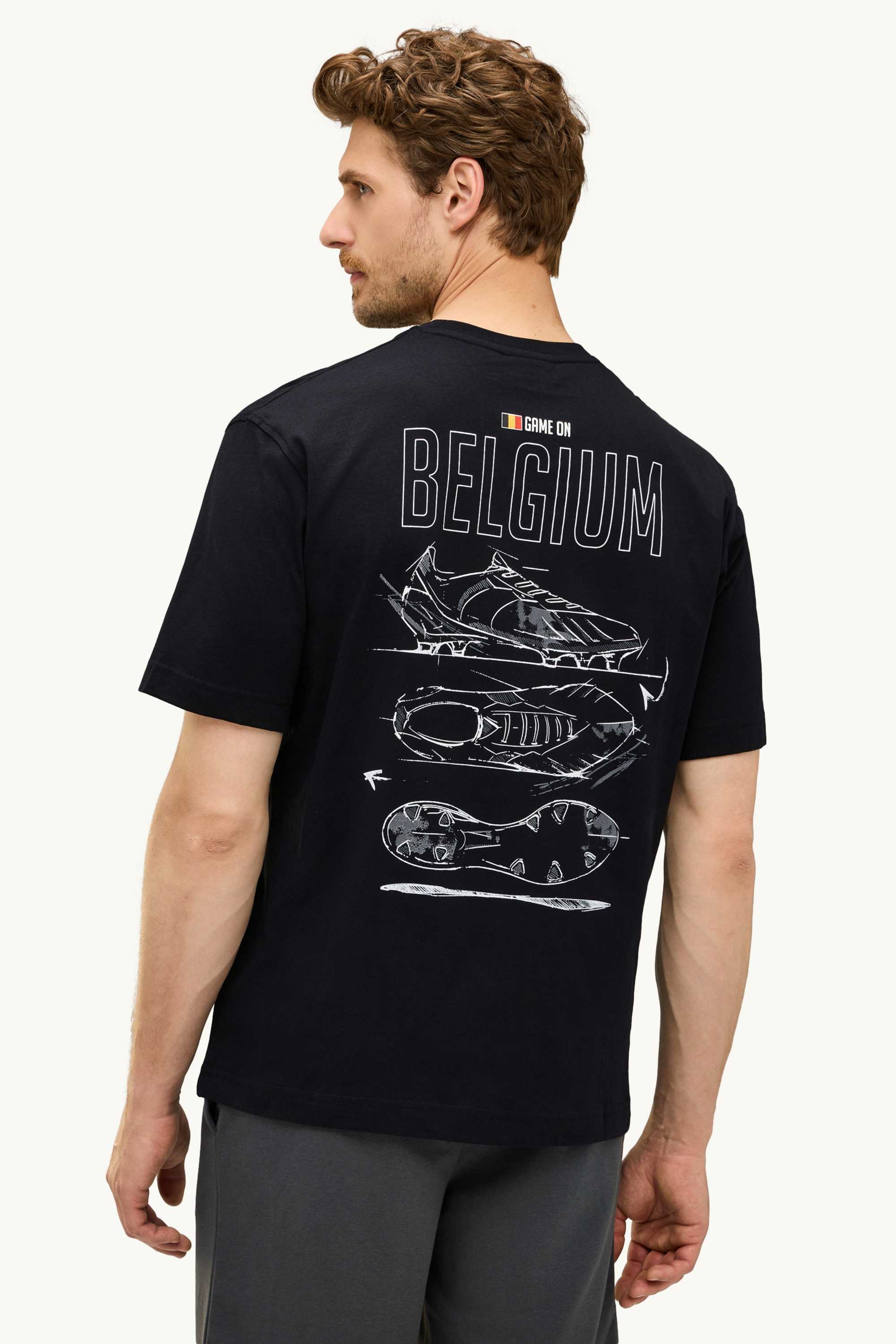 T-shirt - Belgium - relaxed fit black
