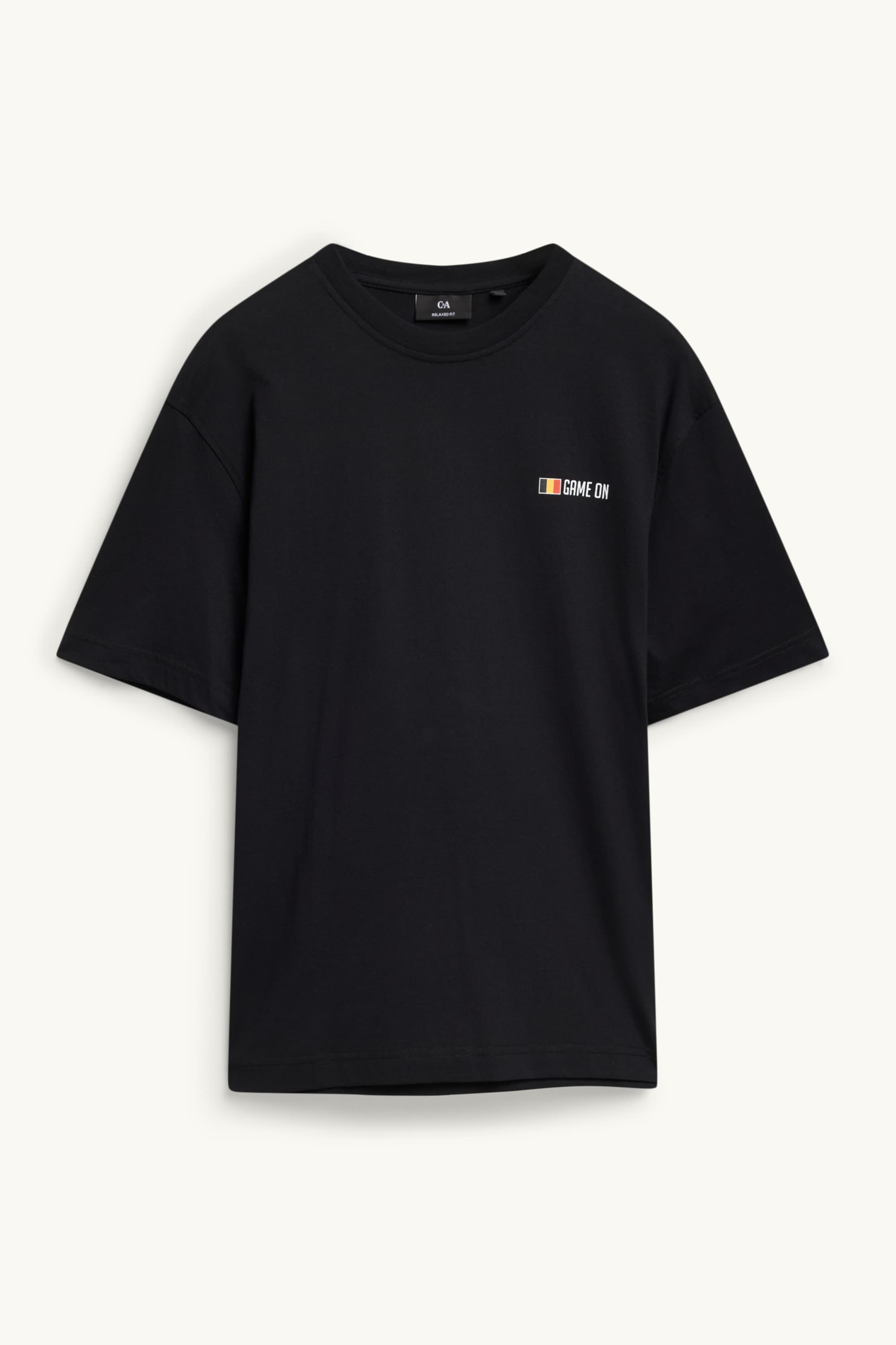 T-shirt - Belgium - relaxed fit black