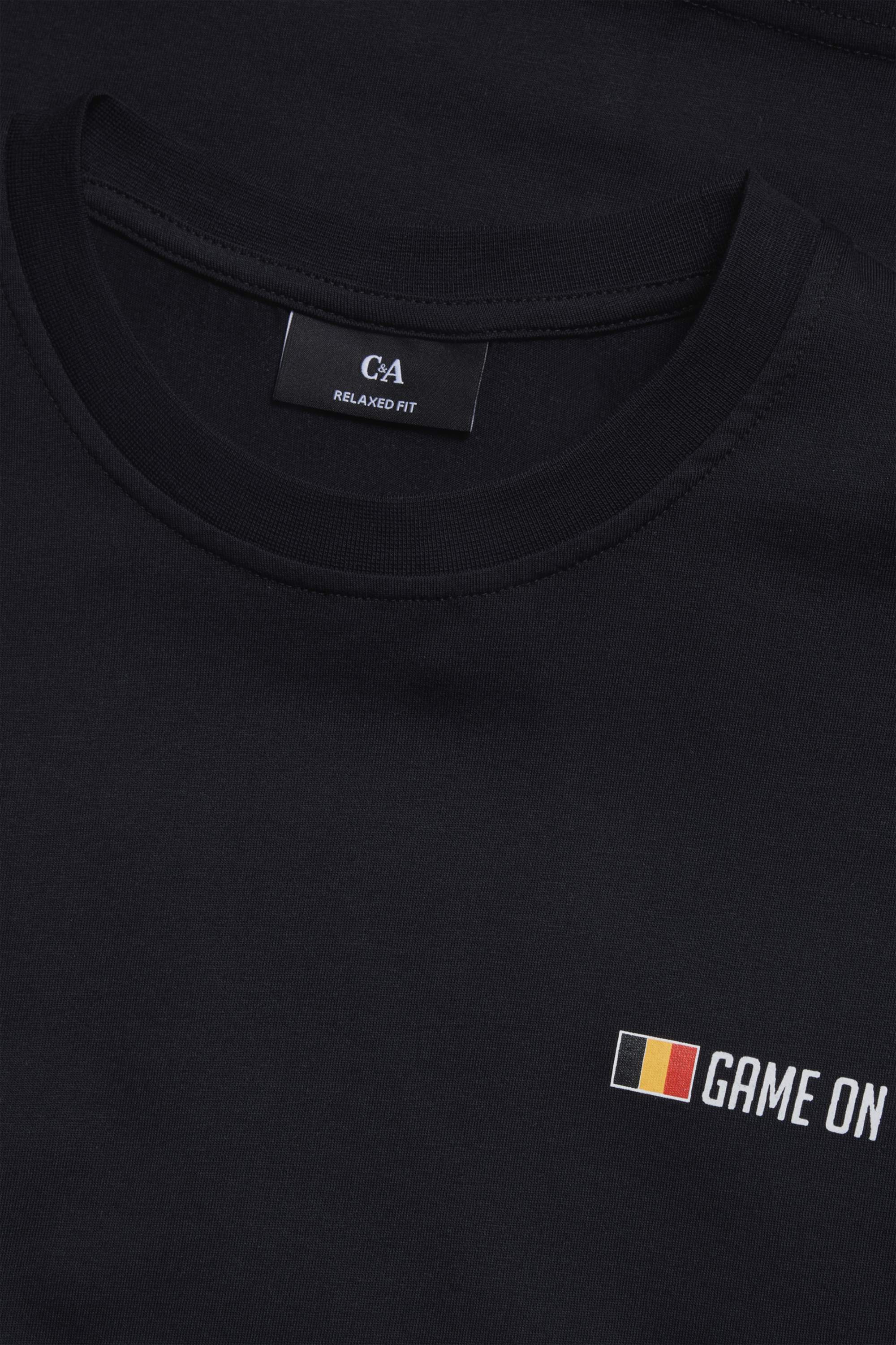 T-shirt - Belgium - relaxed fit black