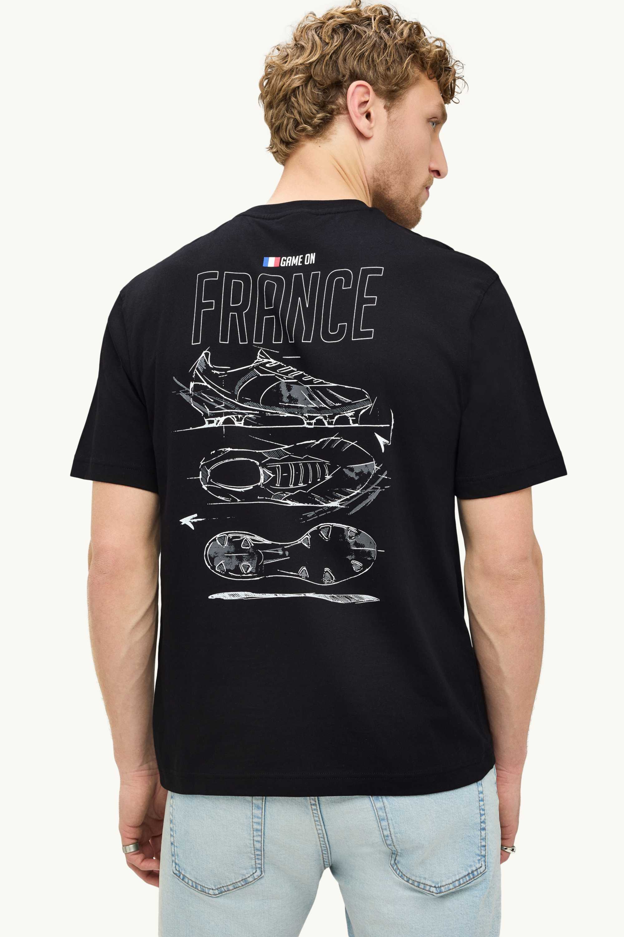 T-shirt - France - relaxed fit black