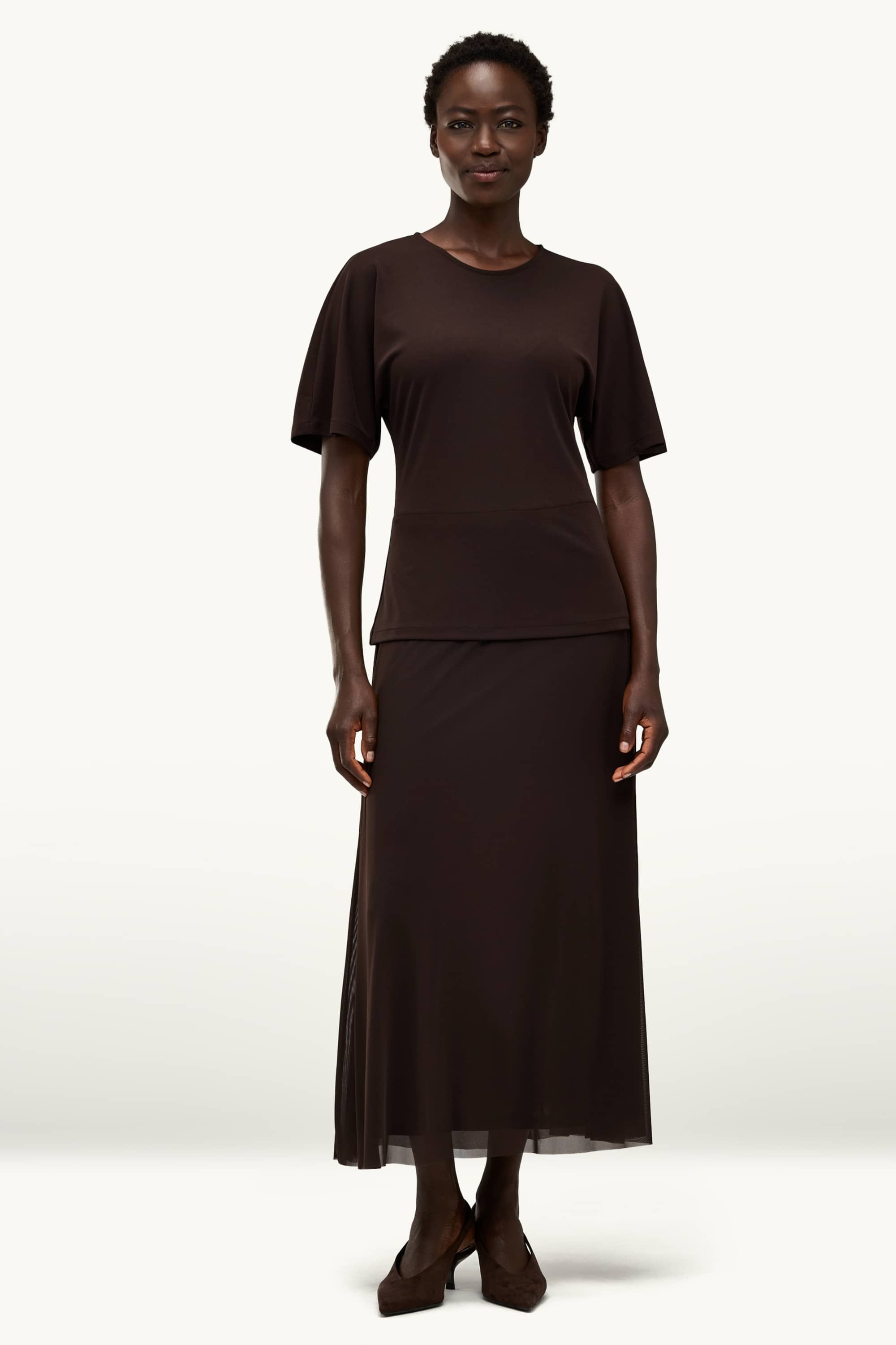 Dress dark brown