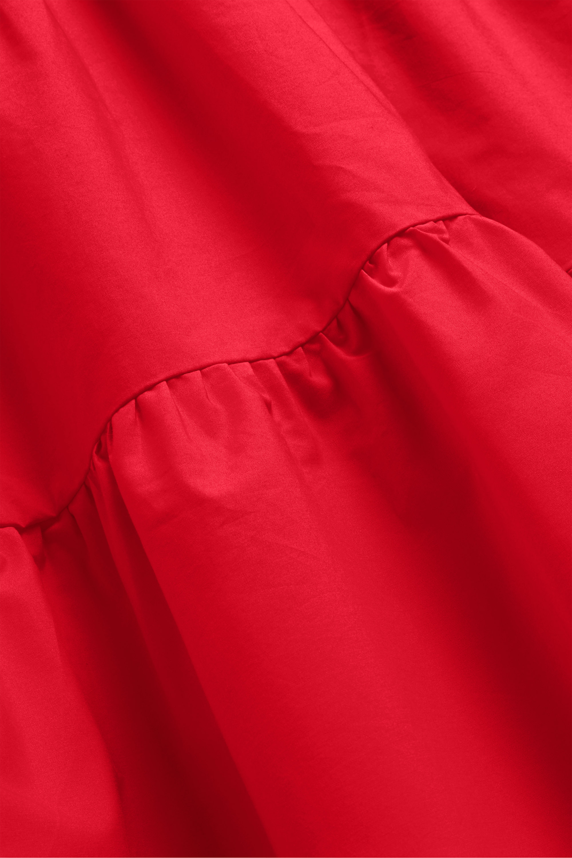 Fit & flare V-neck dress red