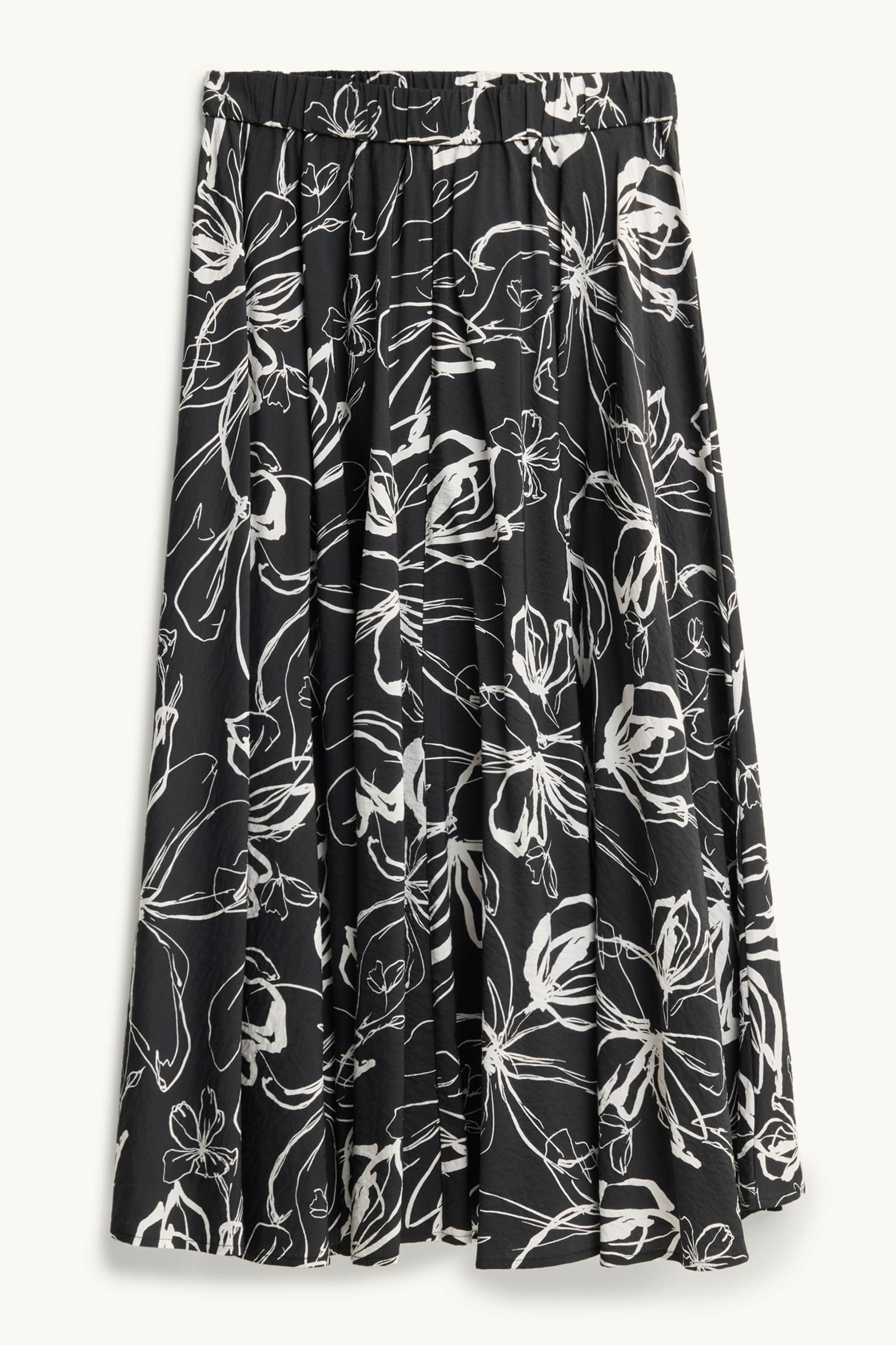 Skirt - floral black