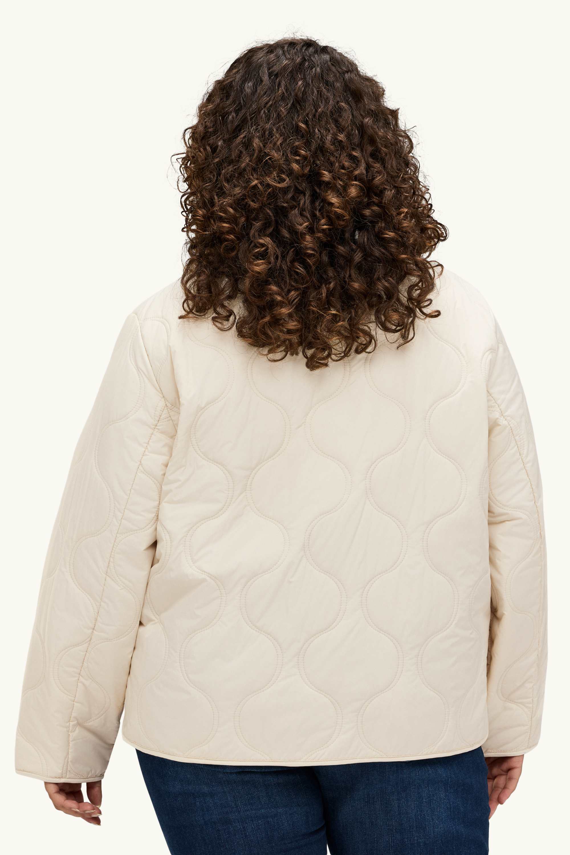 Quilted jacket cremewhite