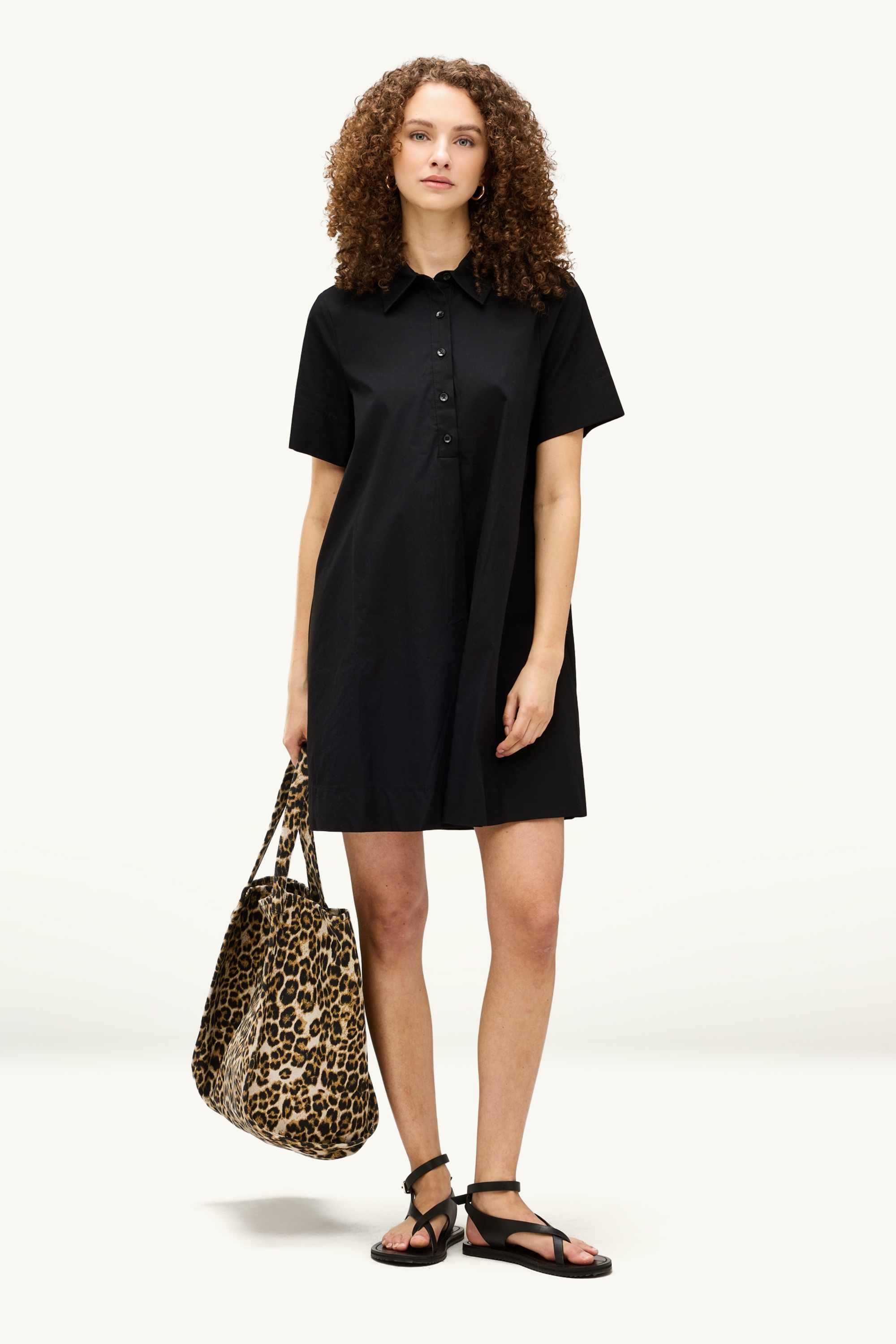 A-line dress black