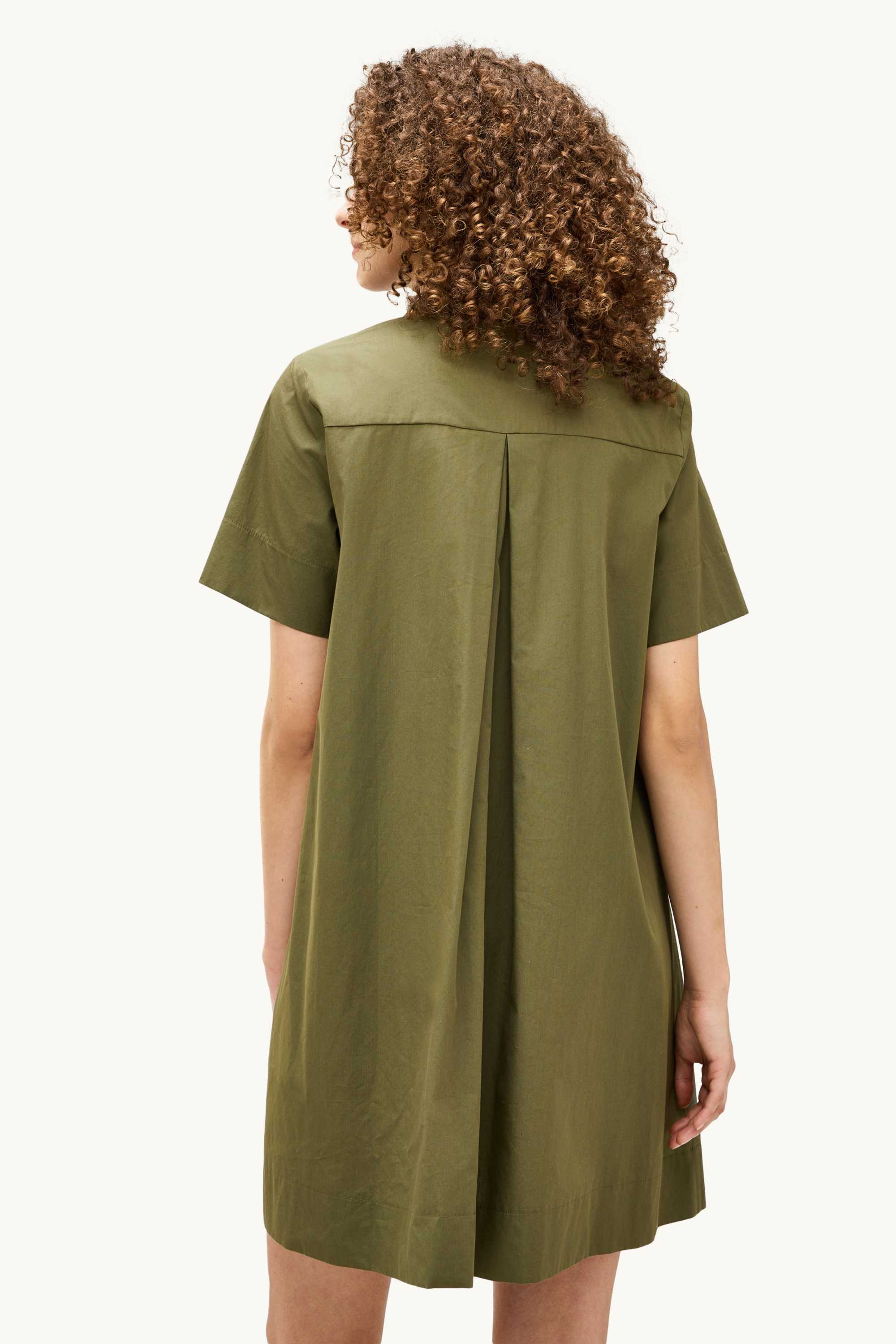 A-line dress khaki