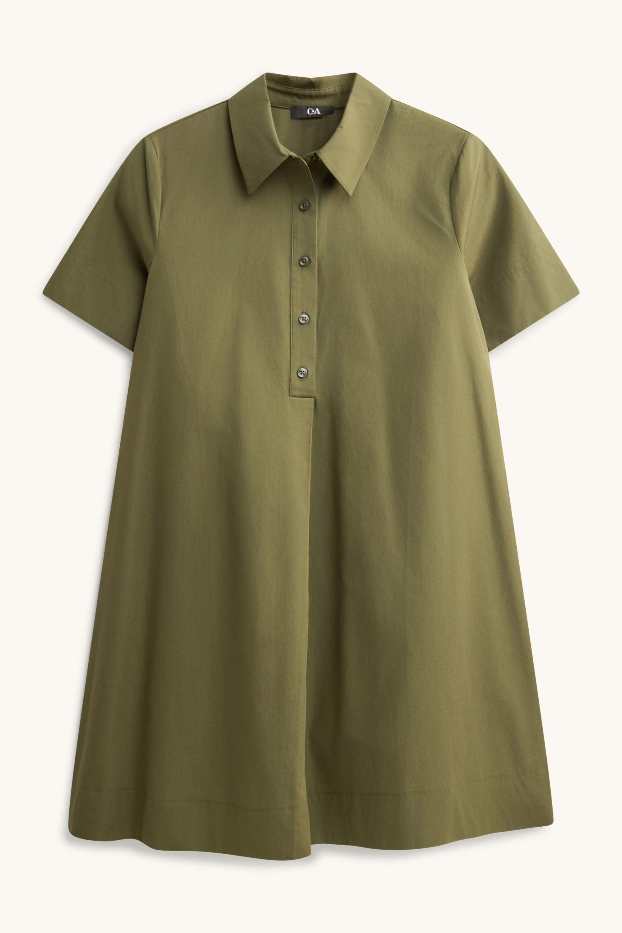 A-line dress khaki