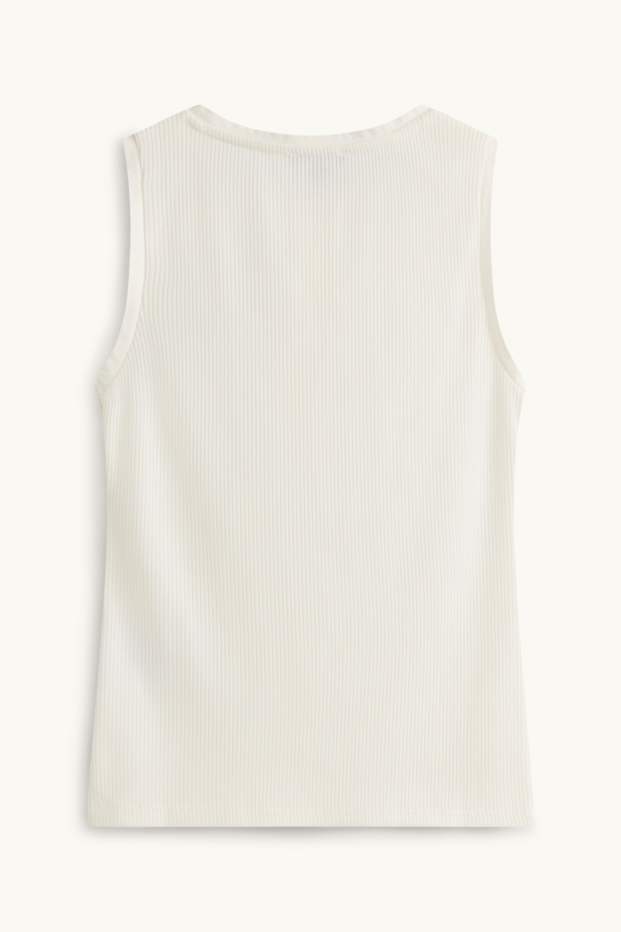 Top - ribbed white