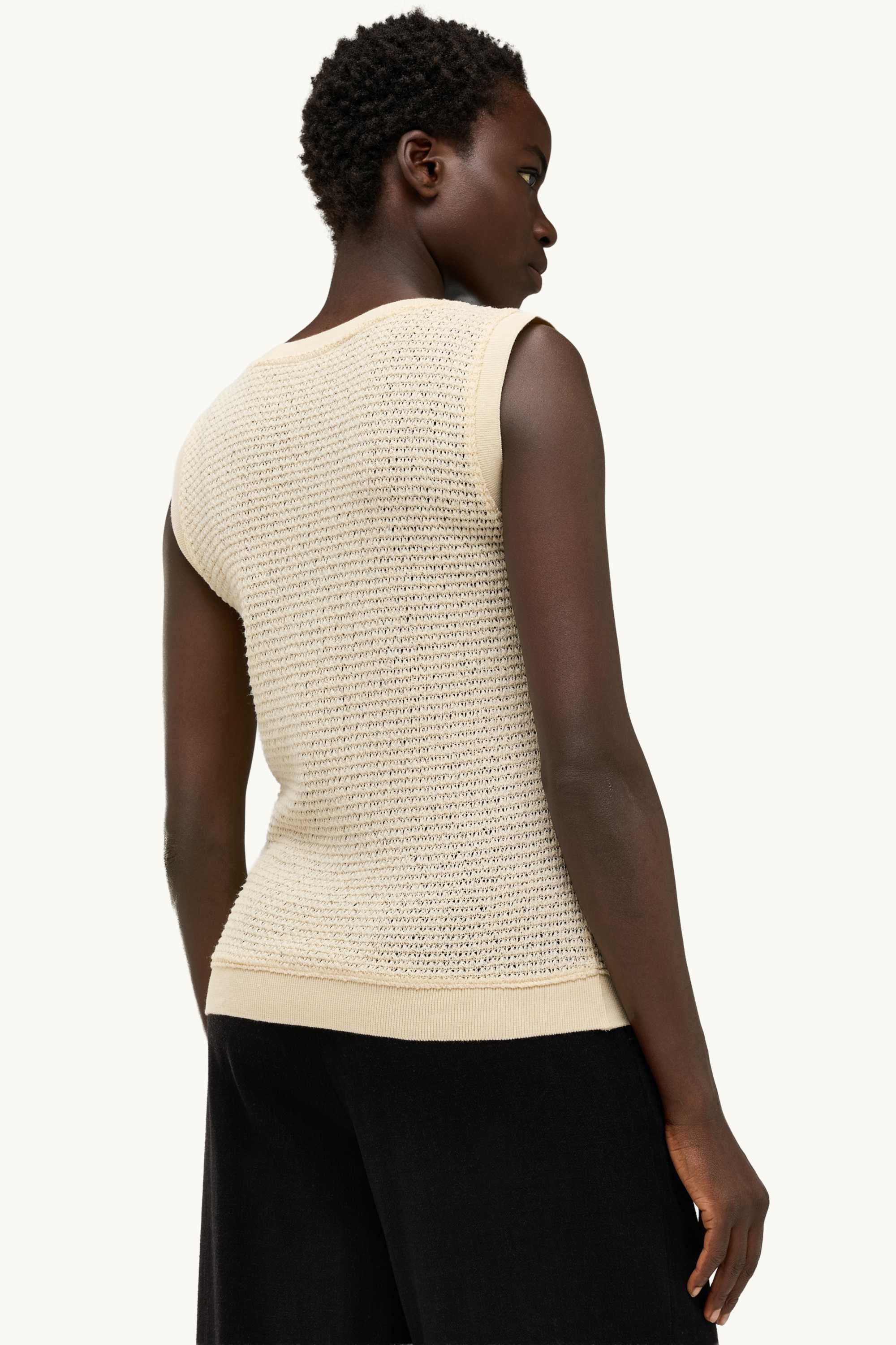 Knitted top creme