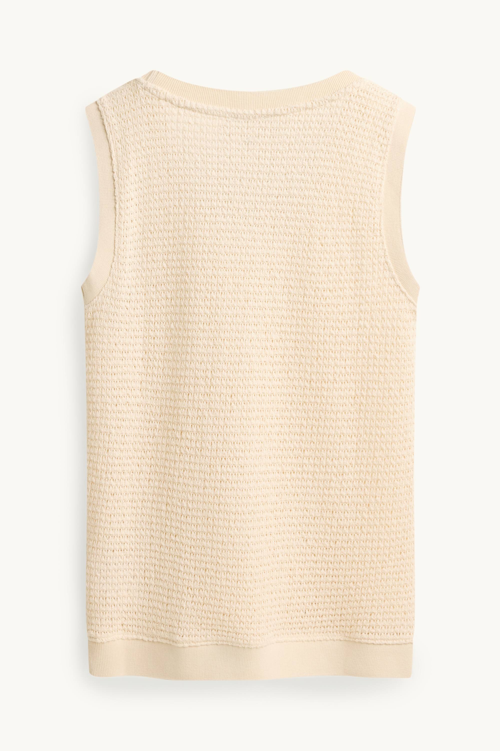 Knitted top creme