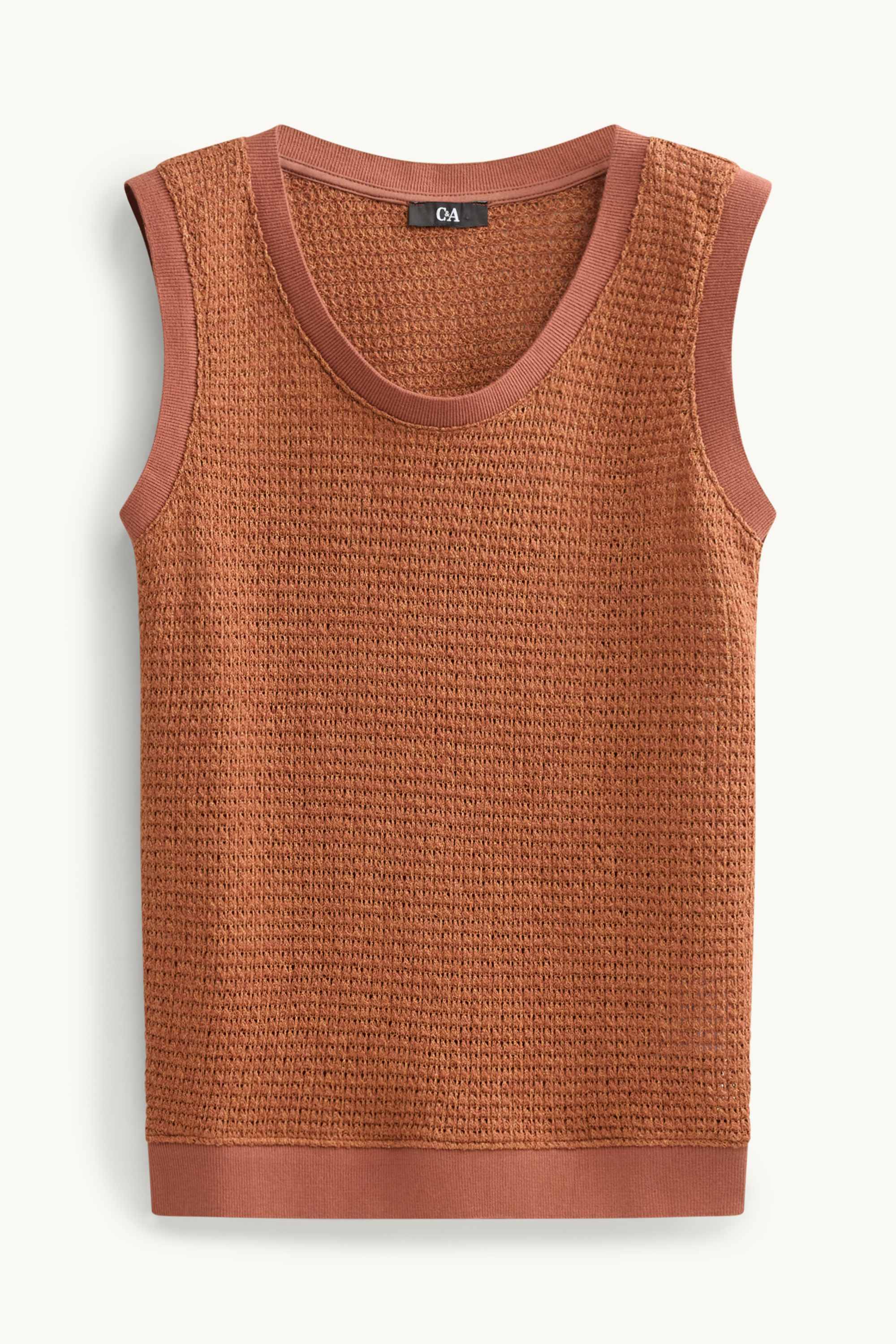 Knitted top brown
