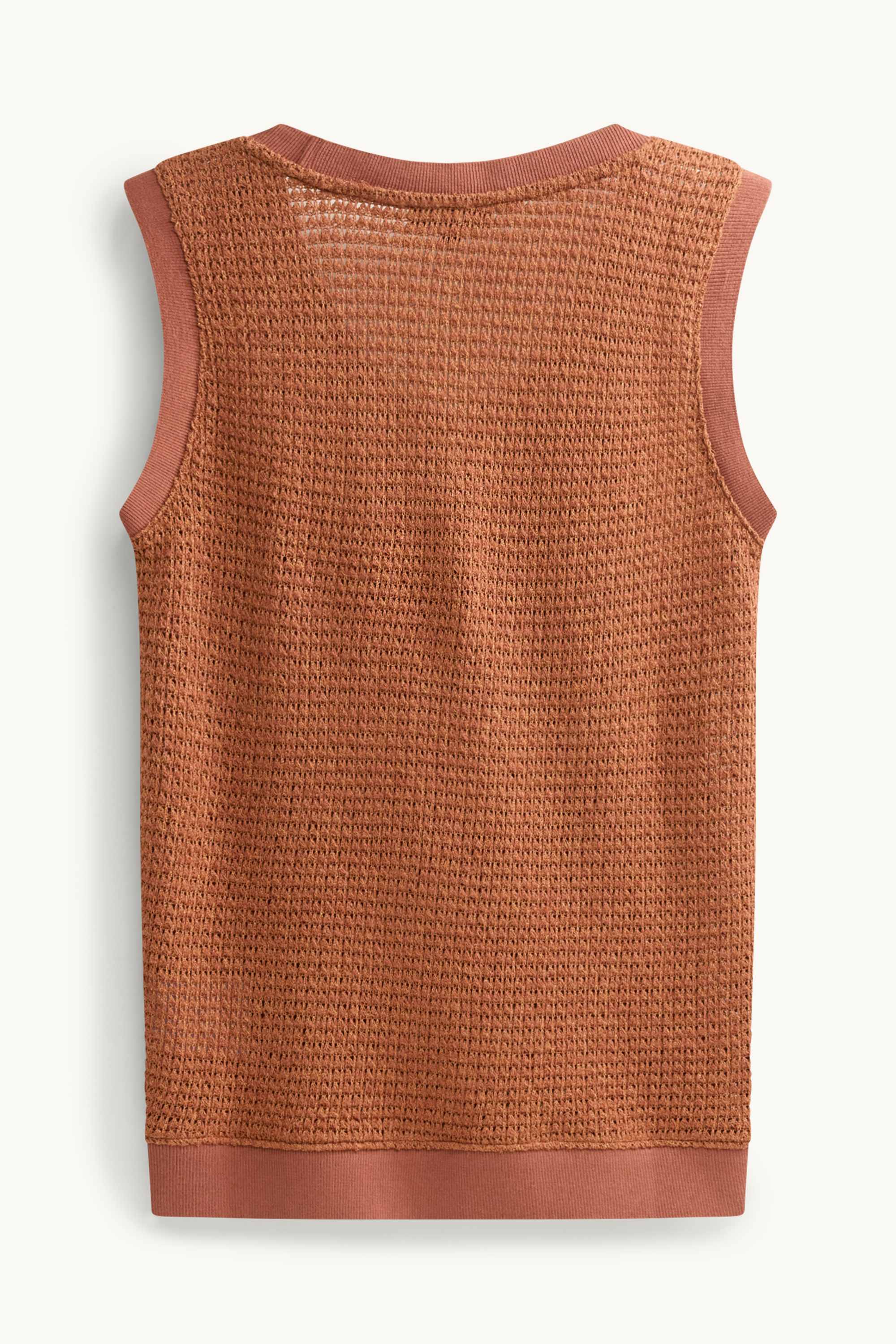 Knitted top brown