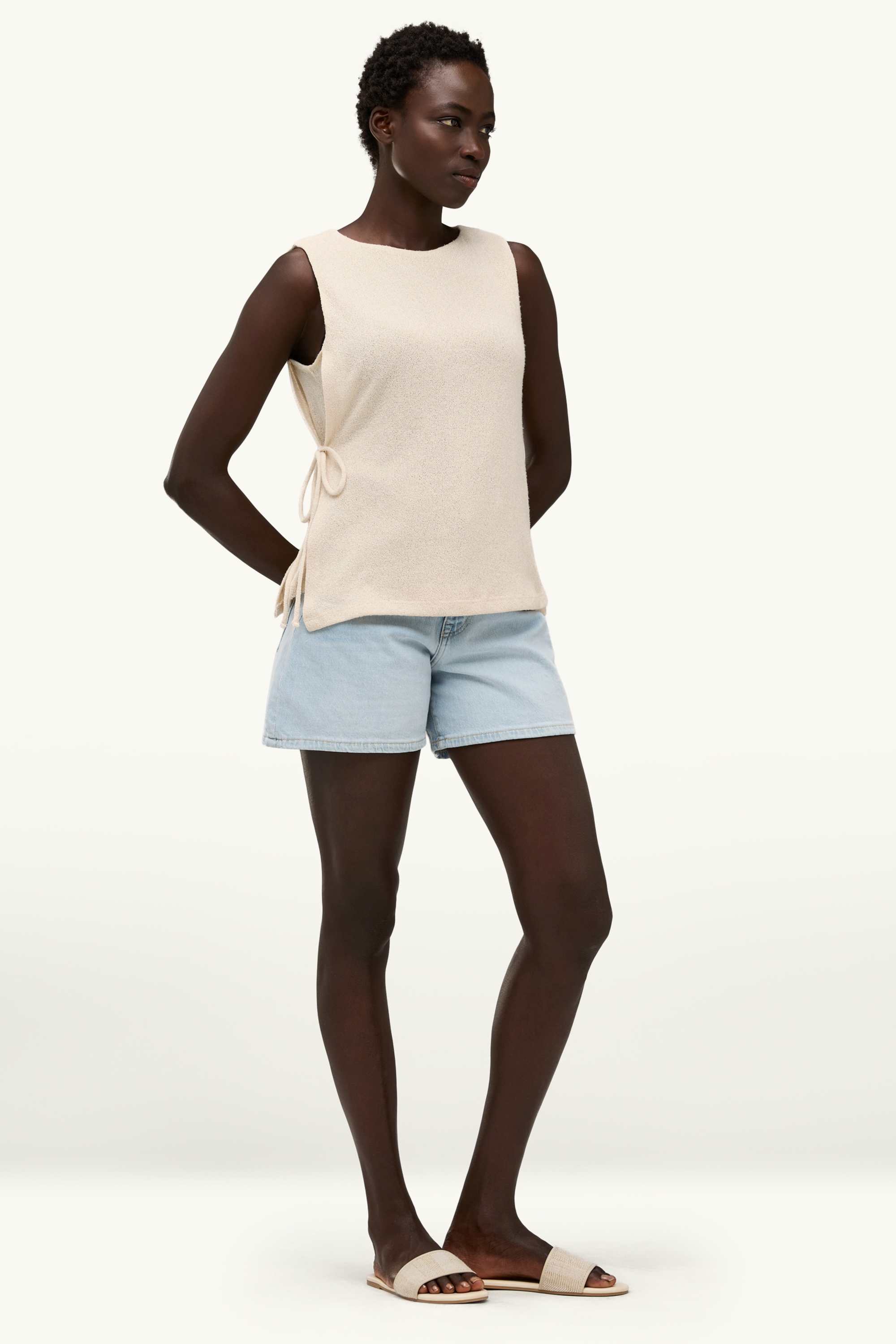 Knitted top creme