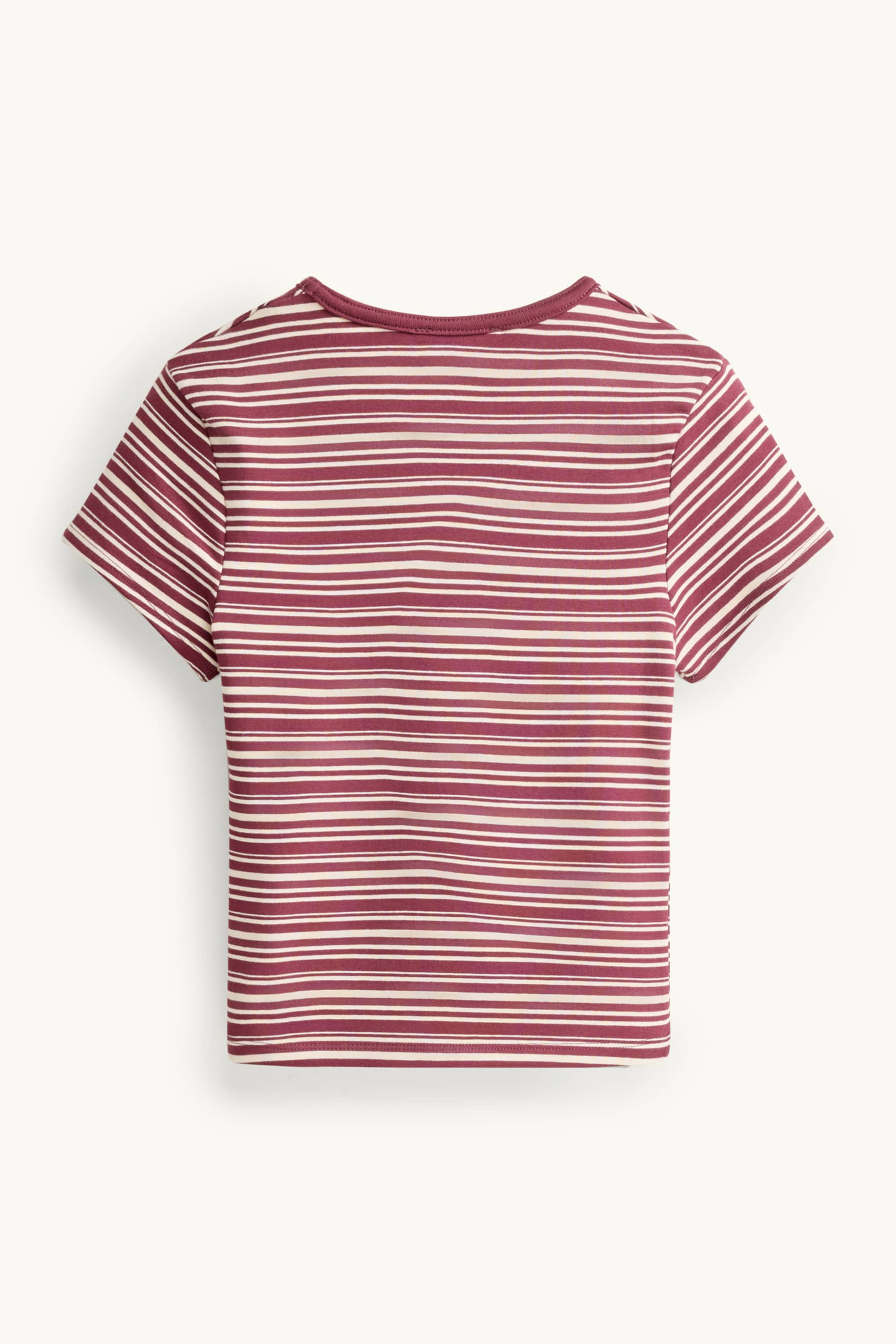 T-shirt - slim fit - striped brown / beige (2)