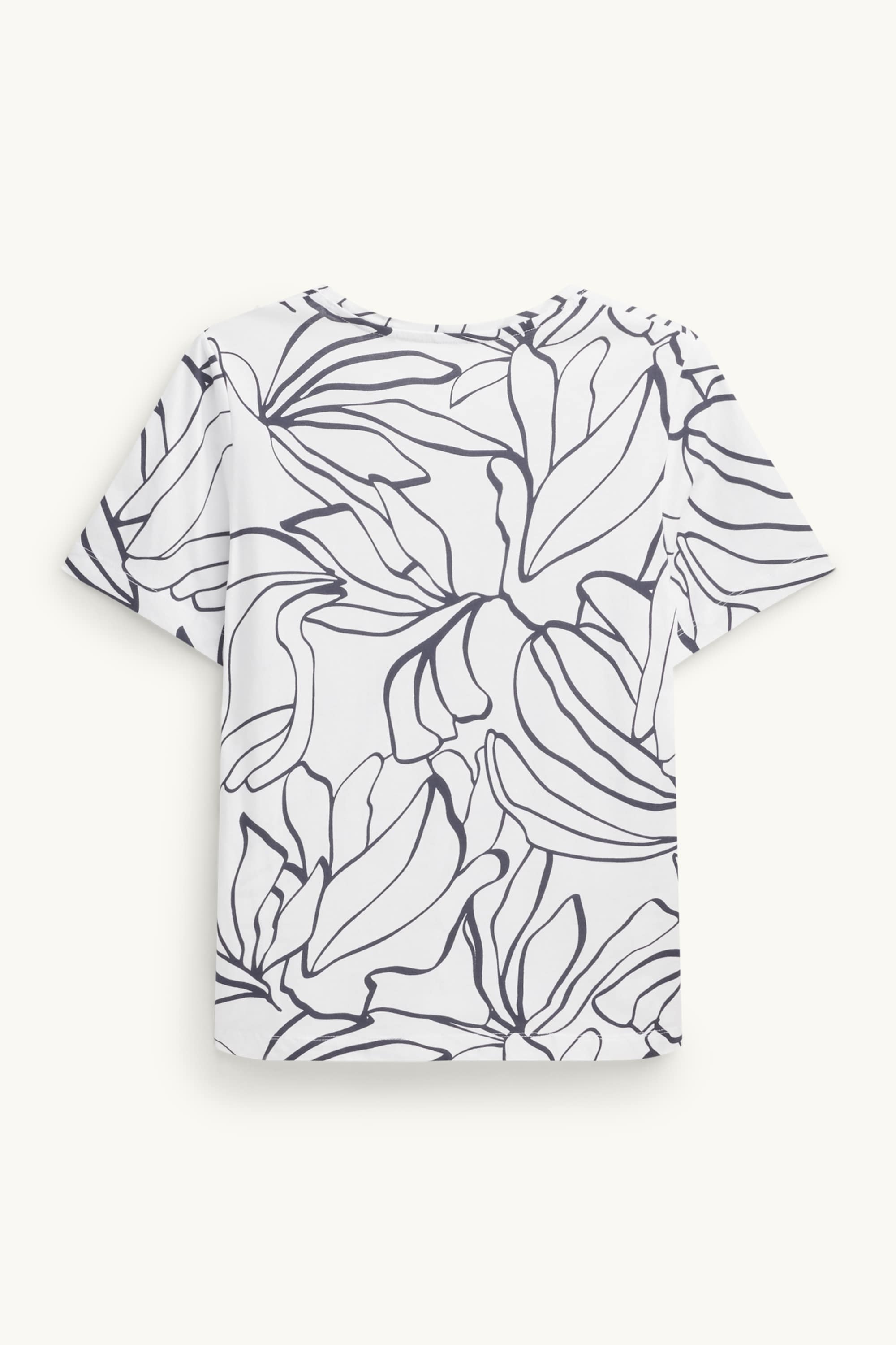 T-shirt - regular fit - patterned white / black