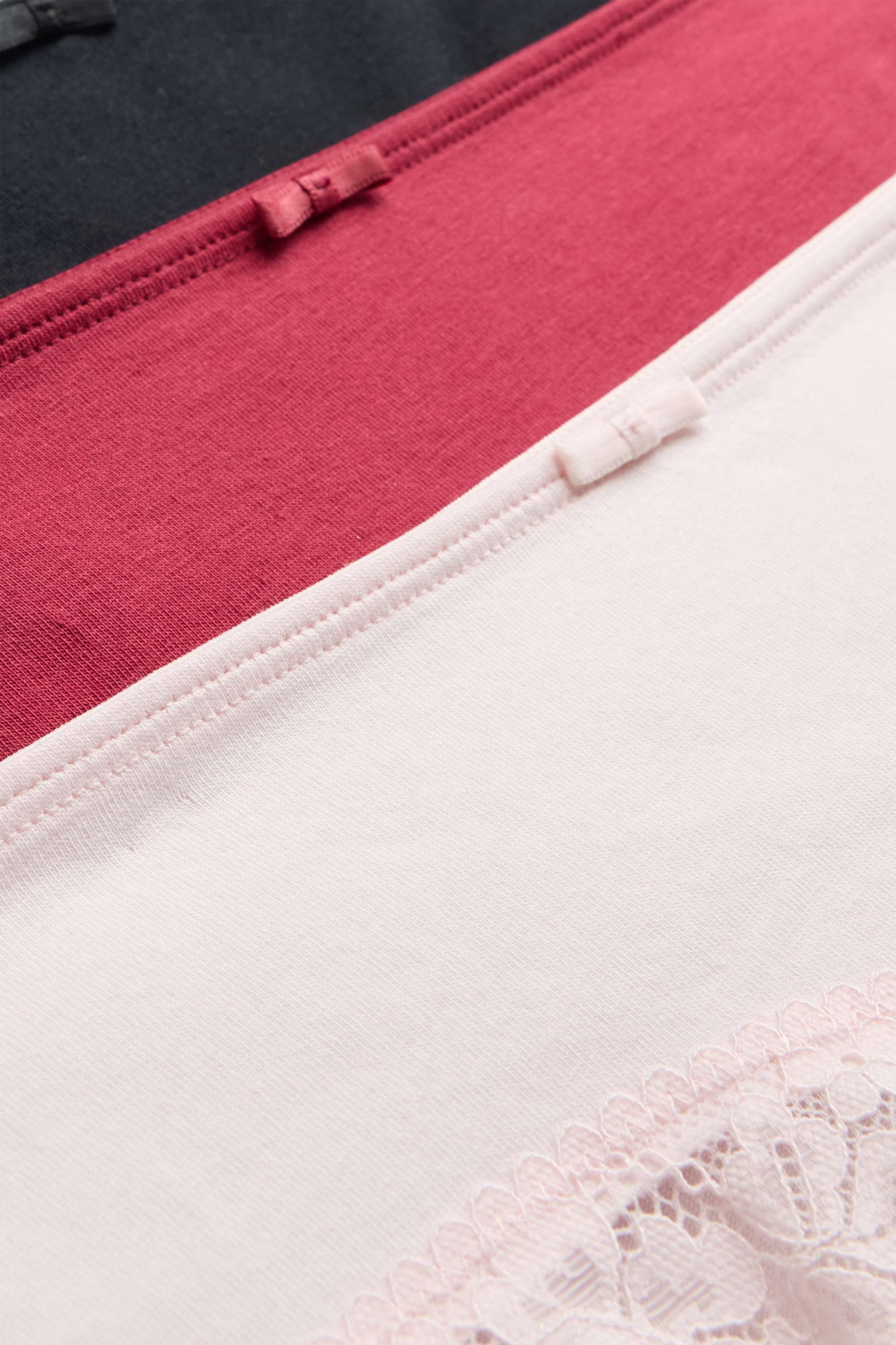 Multipack of 3 - hipsters rose / red