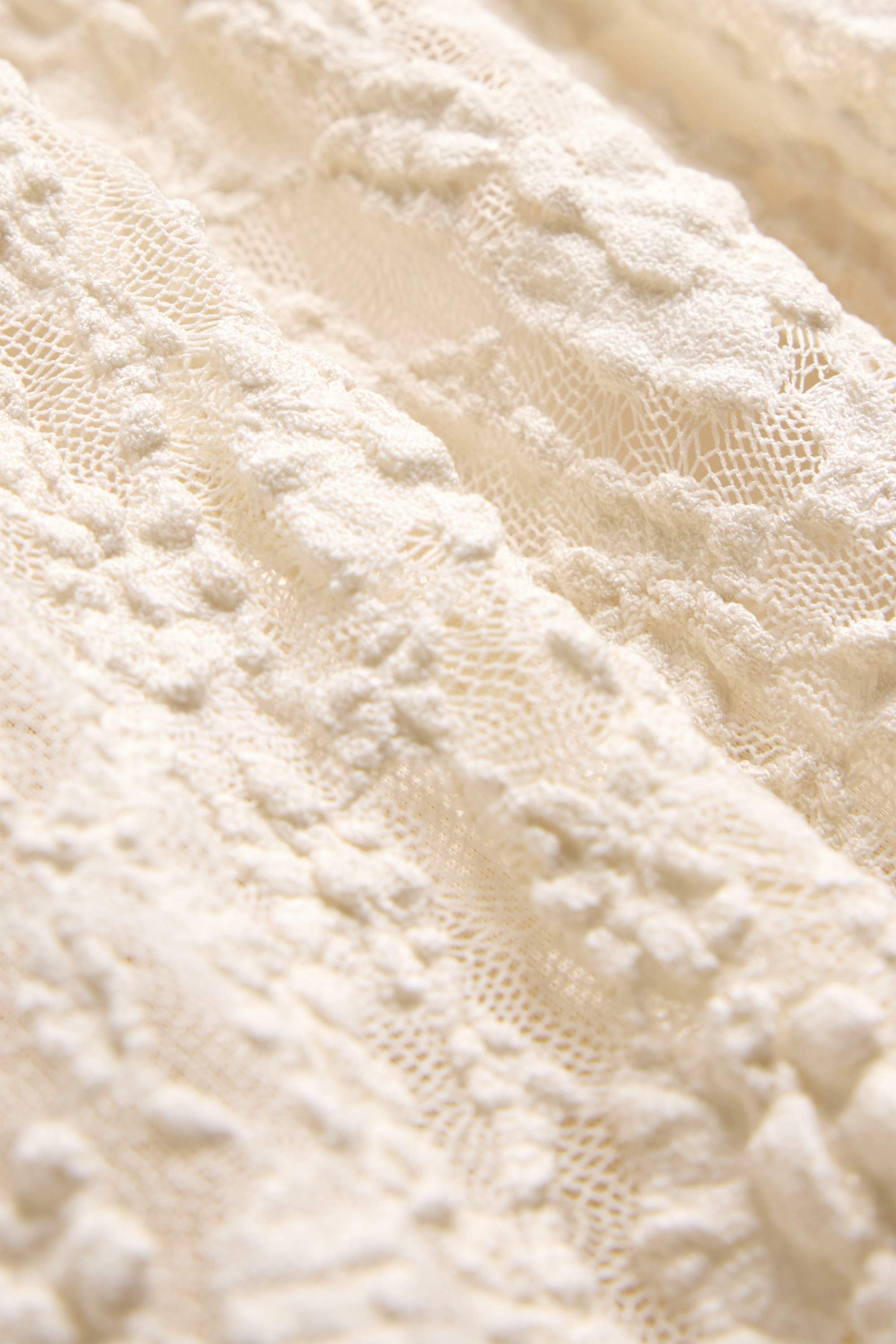 Skirt - textured creme