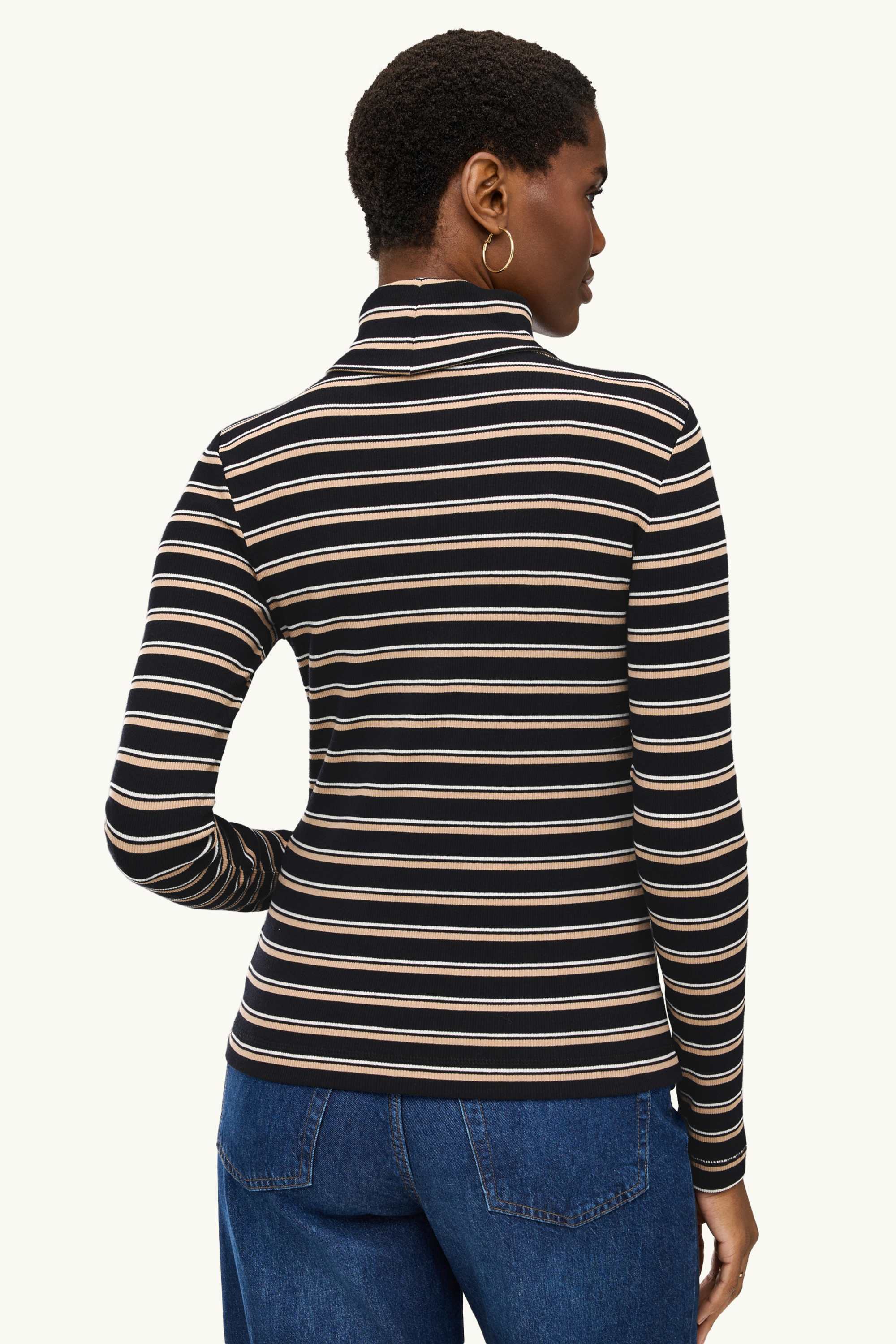 Multipack of 2 - turtleneck top - ribbed black