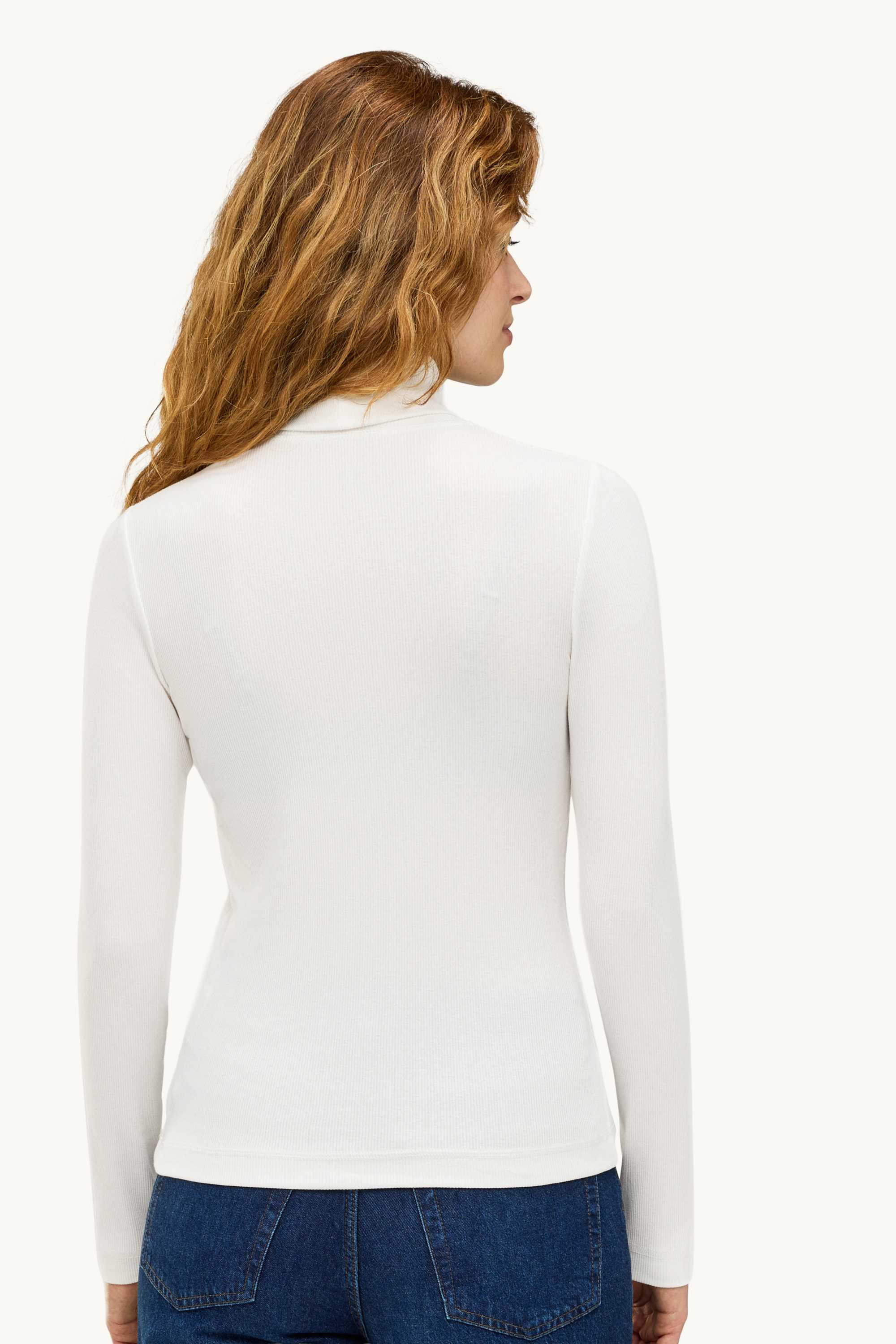 Multipack of 2 - turtleneck top - ribbed white / black