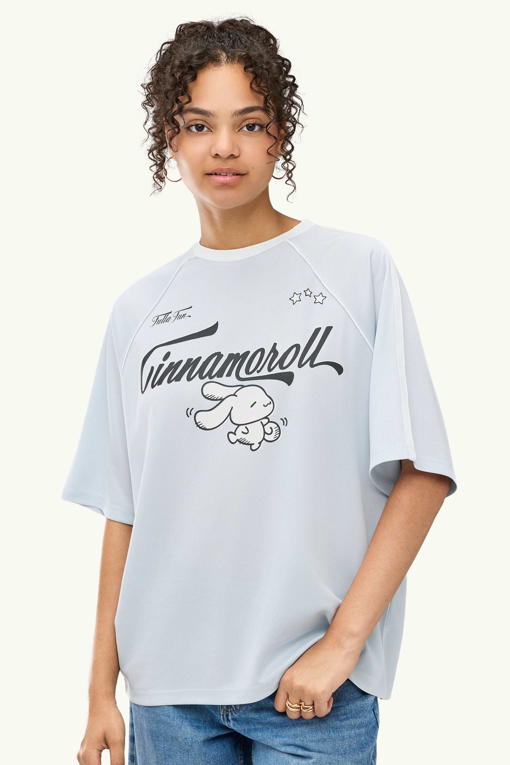 T-shirt - oversized - Cinnamoroll light blue