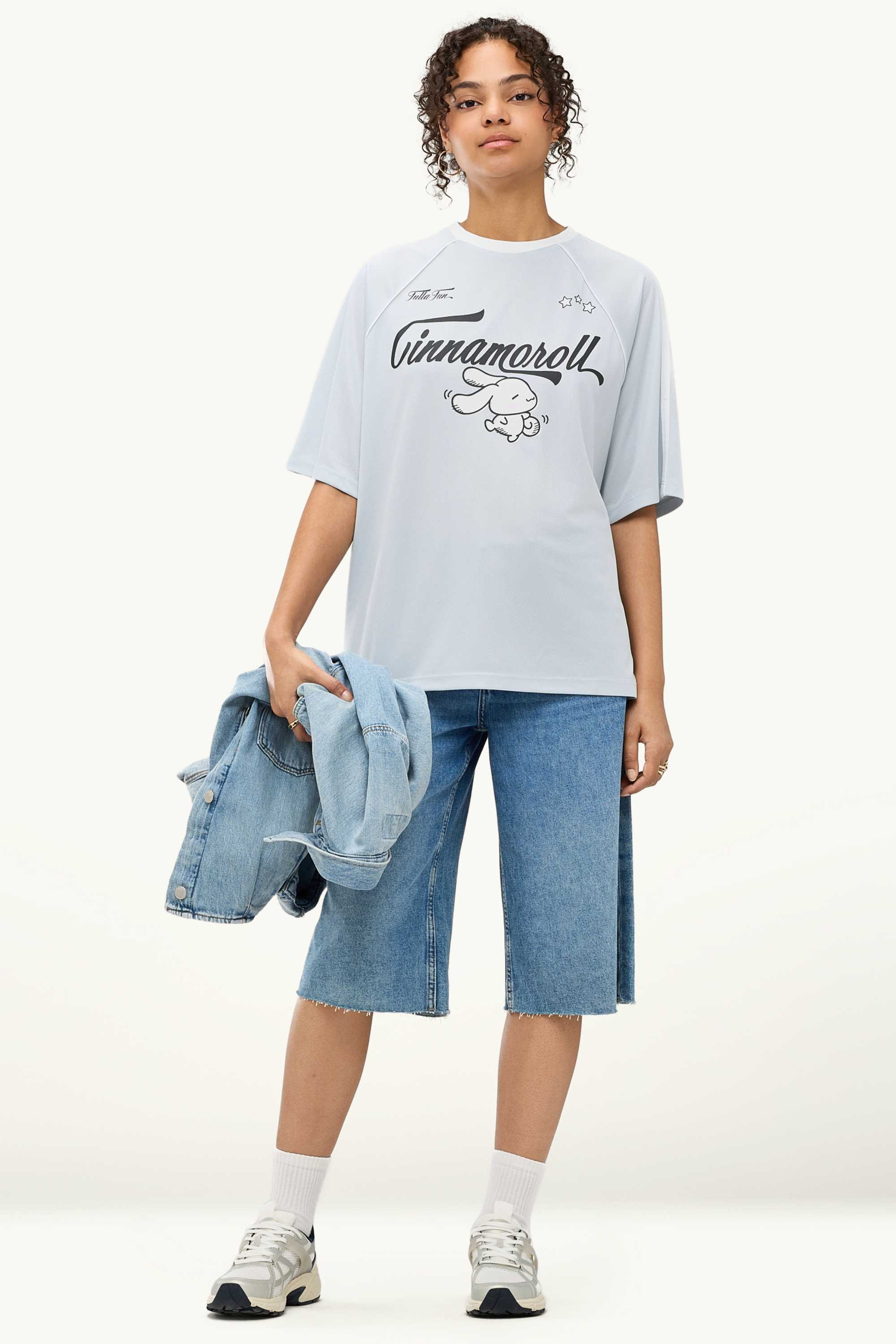 T-shirt - oversized - Cinnamoroll light blue