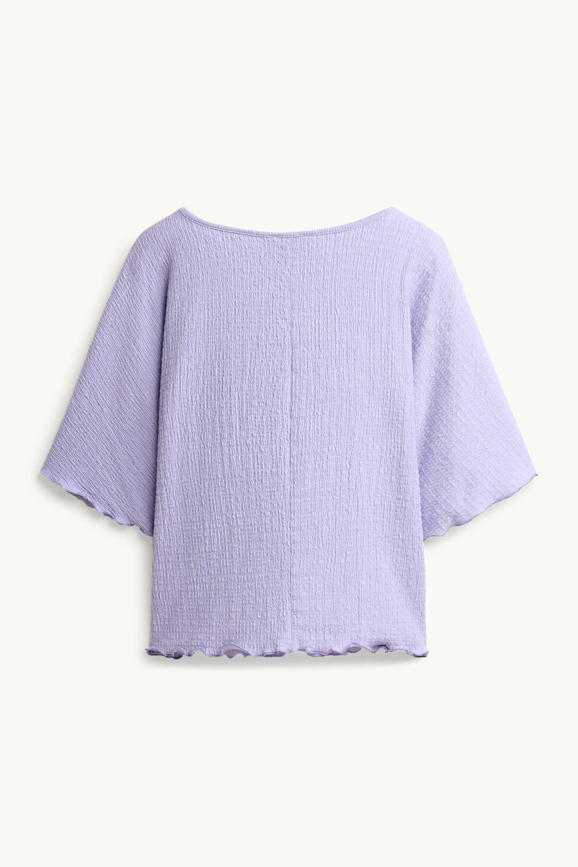 T-shirt - regular fit - smocked lilac
