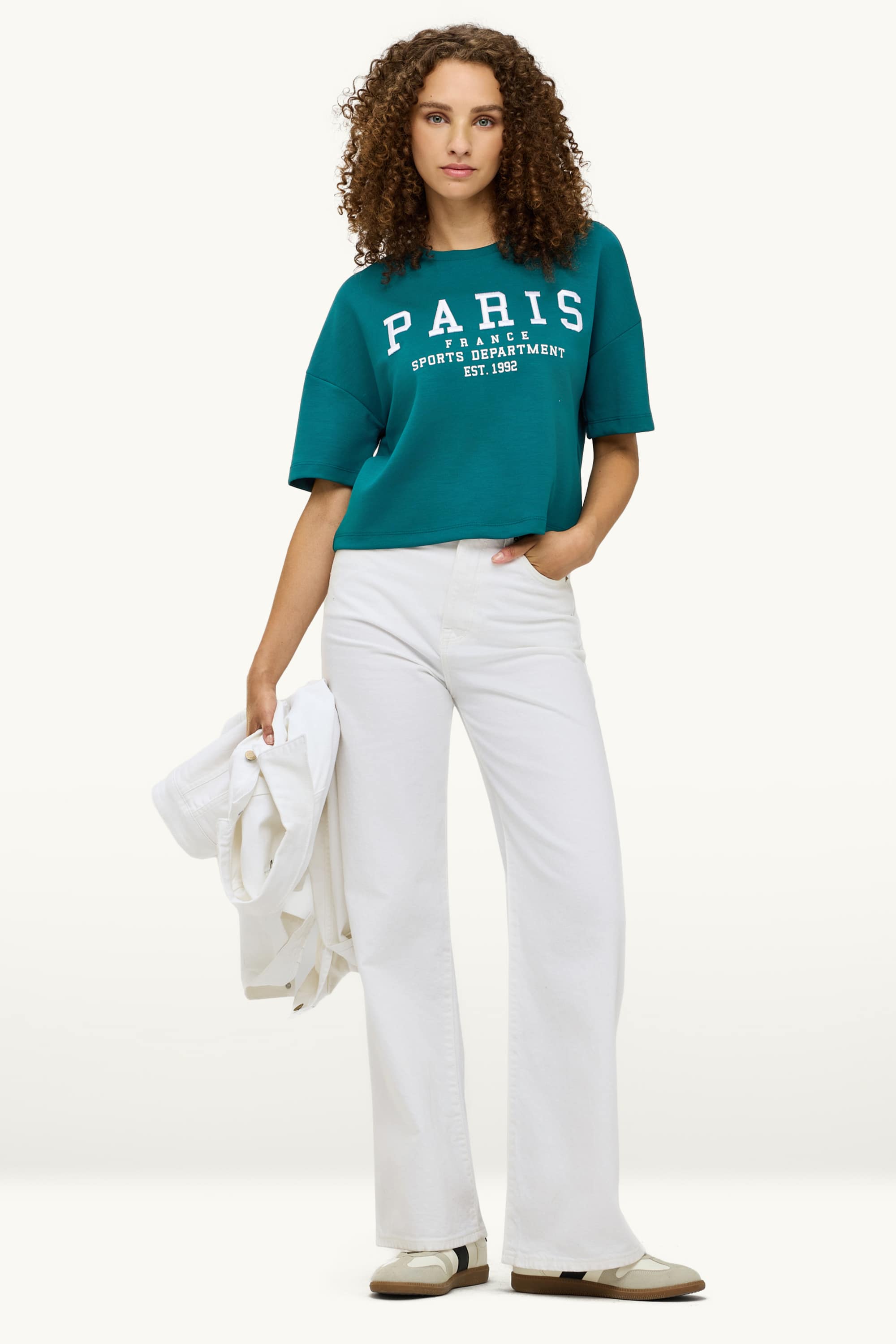 T-shirt - relaxed fit turquoise