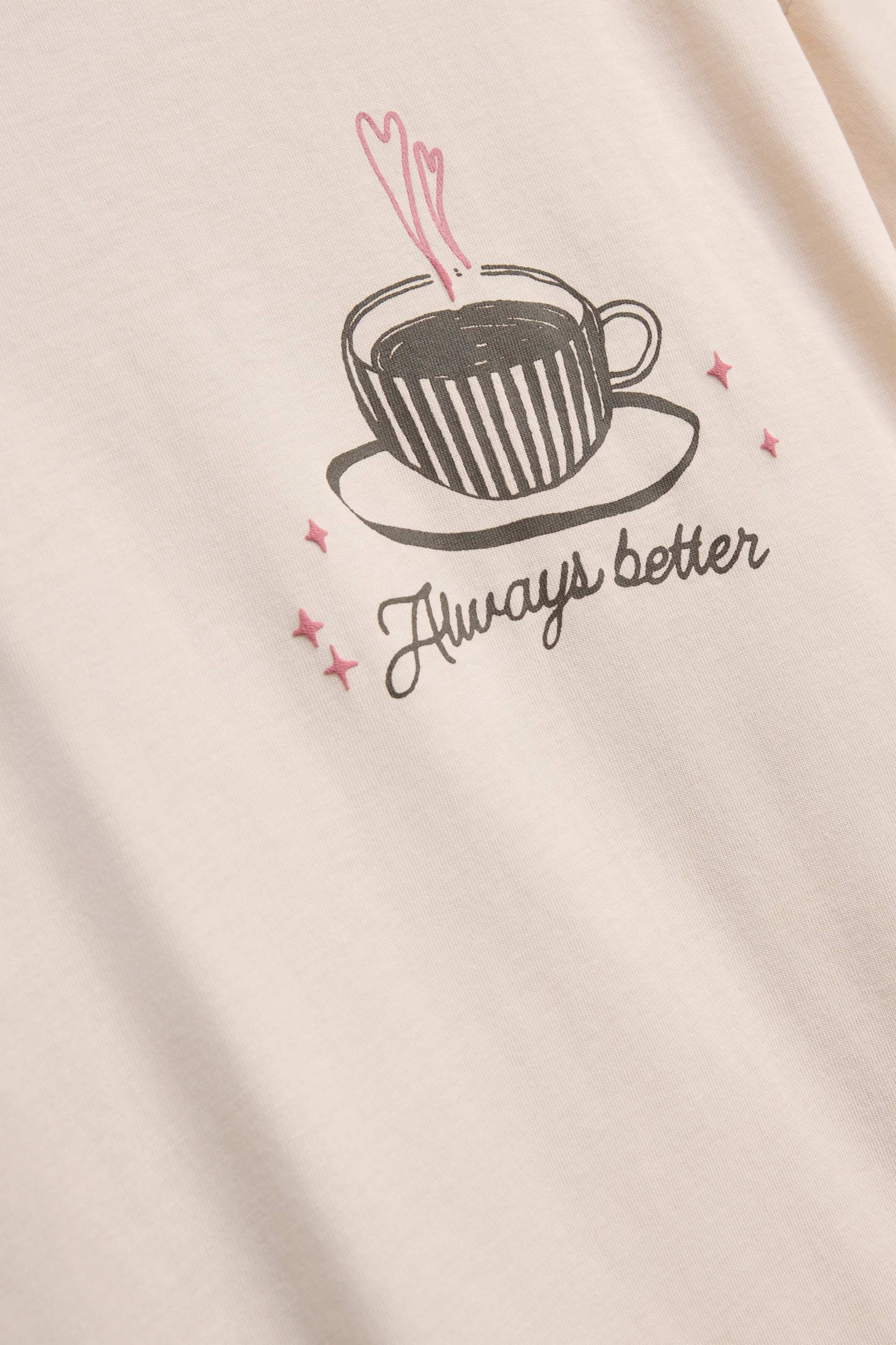 T-shirt - oversized beige
