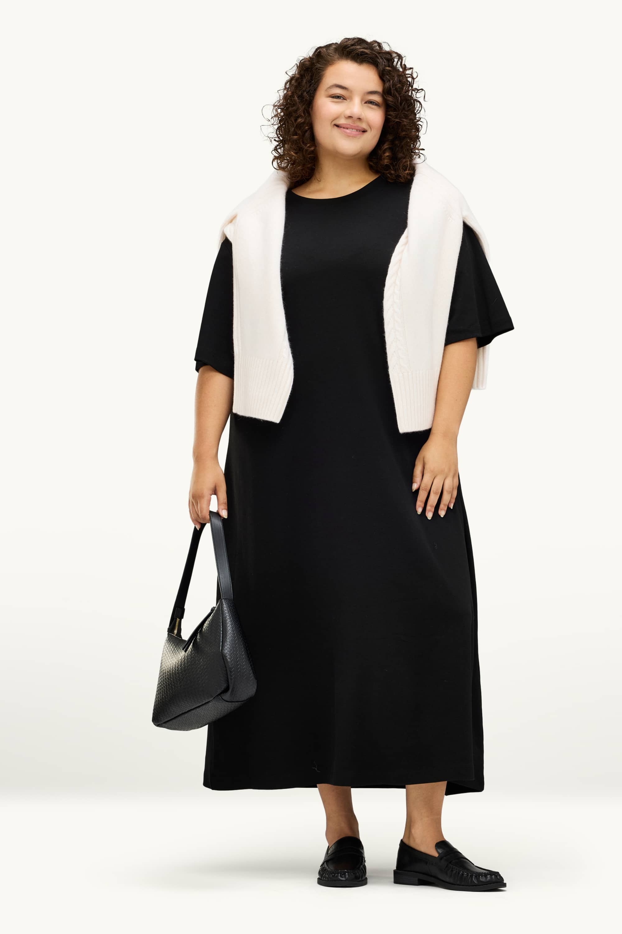 T-shirt dress black
