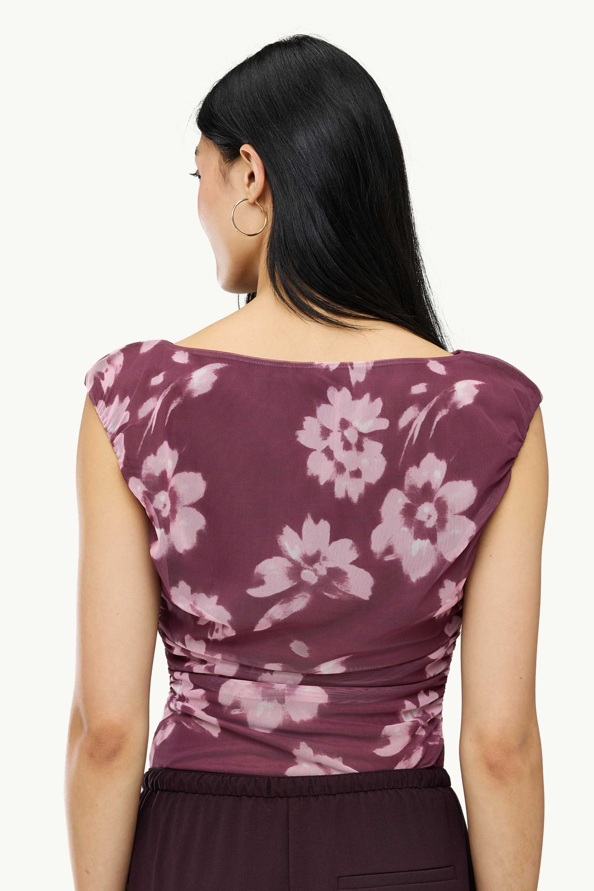Body - mesh - floral purple