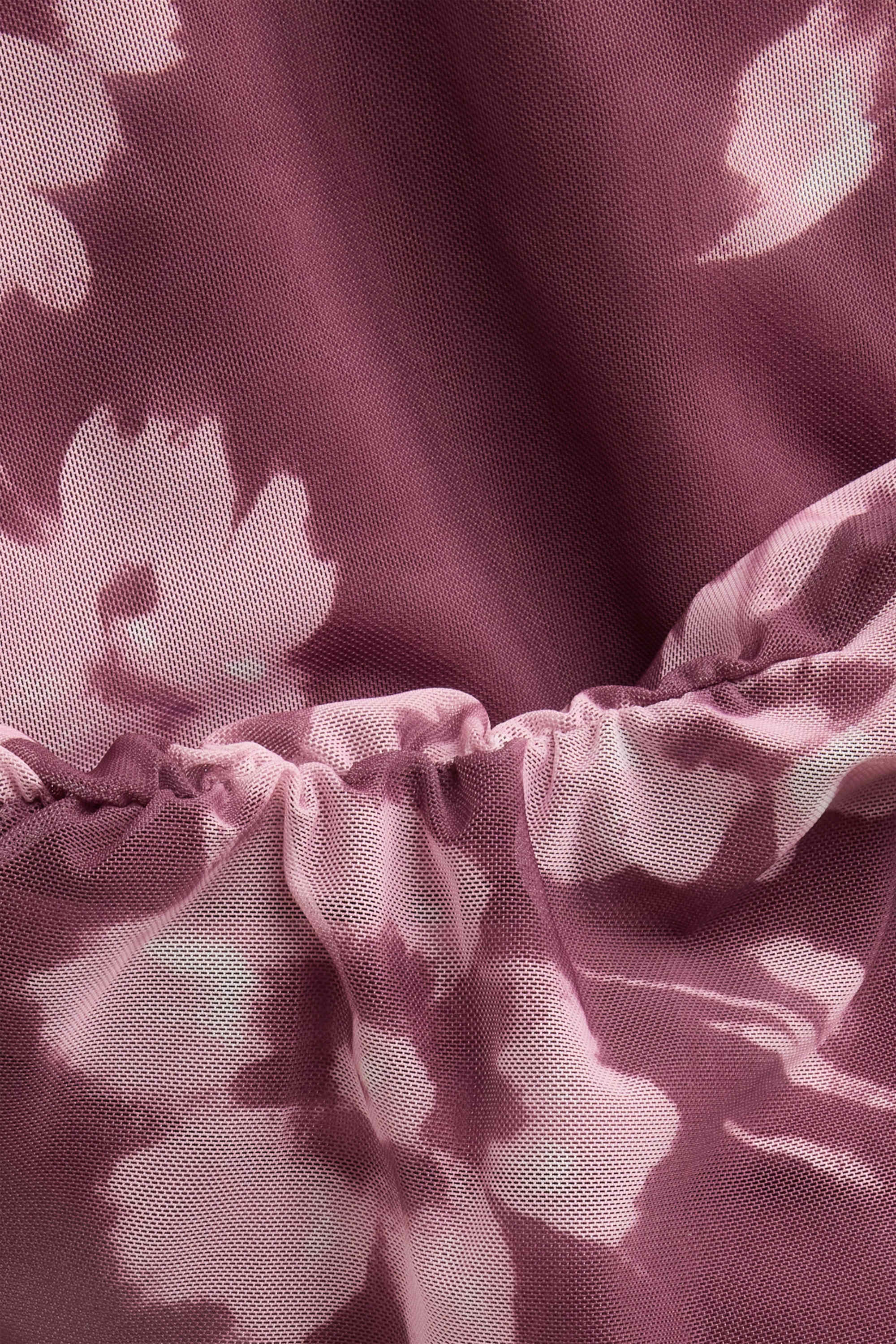 Body - mesh - floral purple