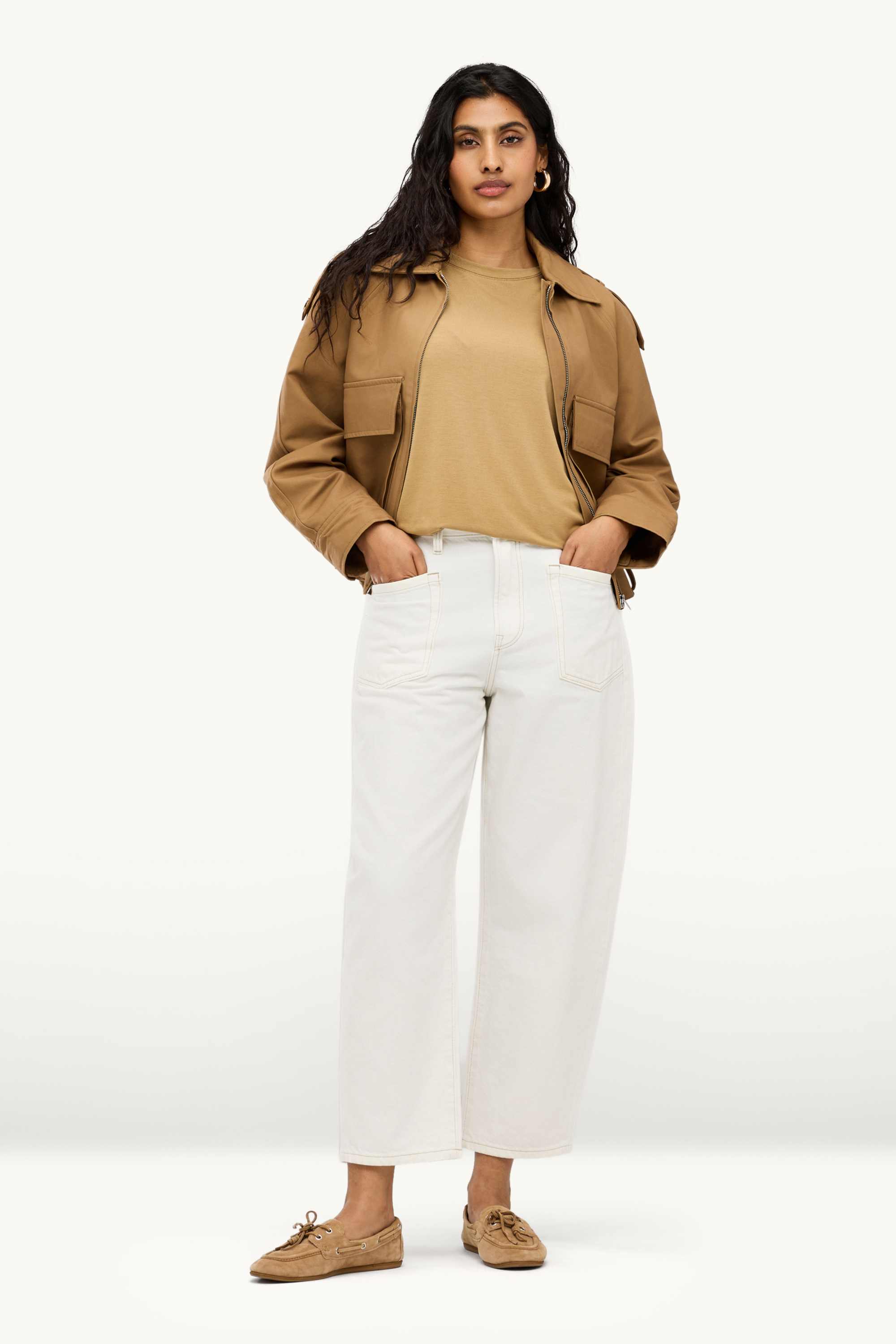 T-shirt - relaxed fit beige