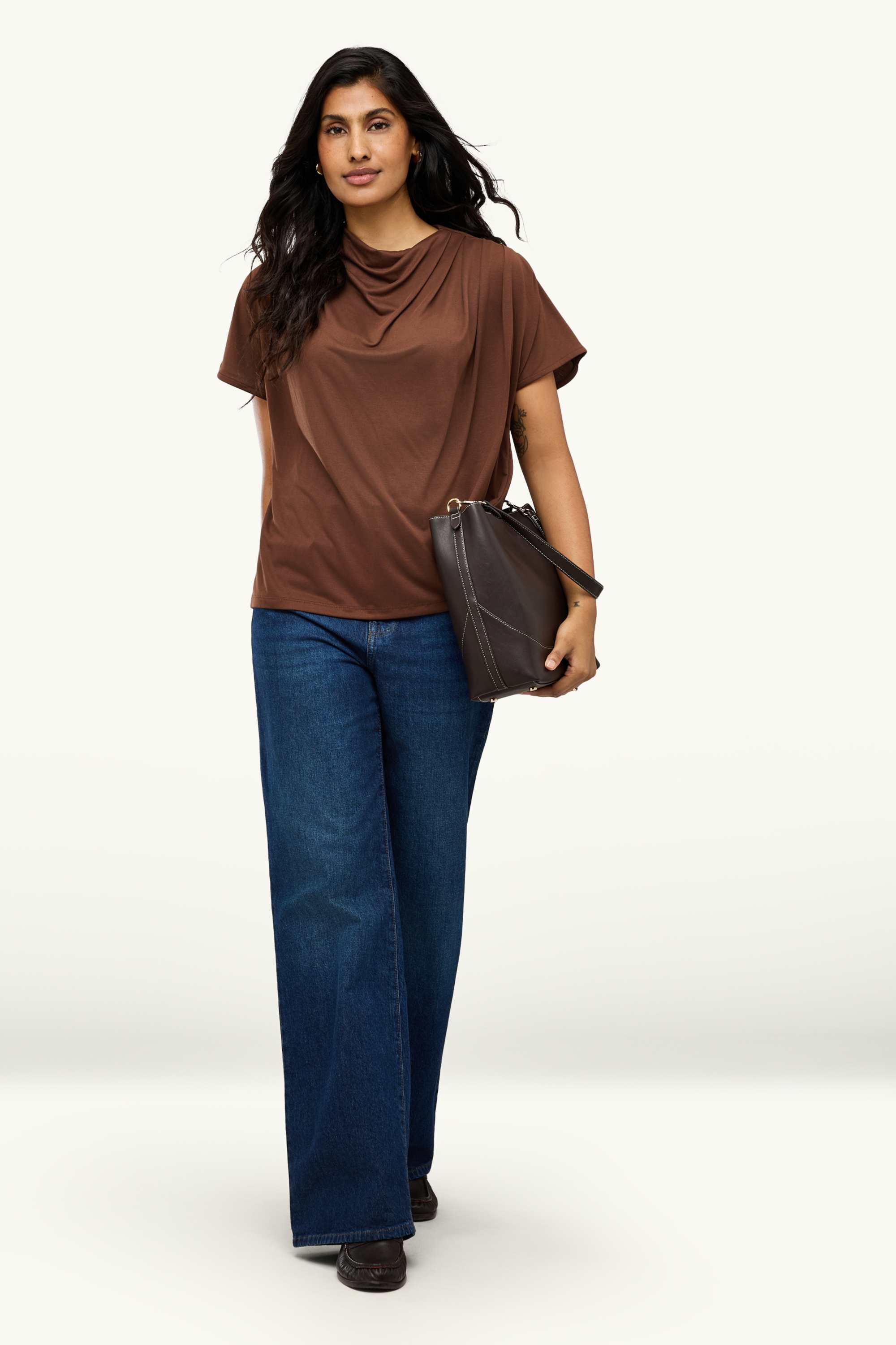T-shirt - regular fit brown