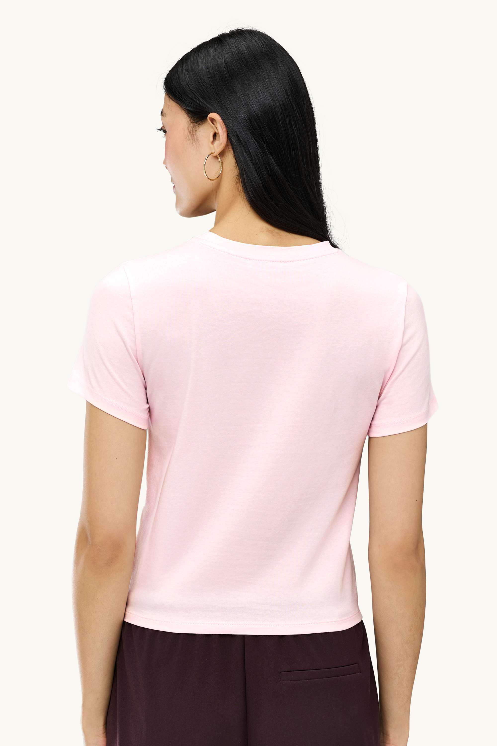 T-shirt - slim fit light rose