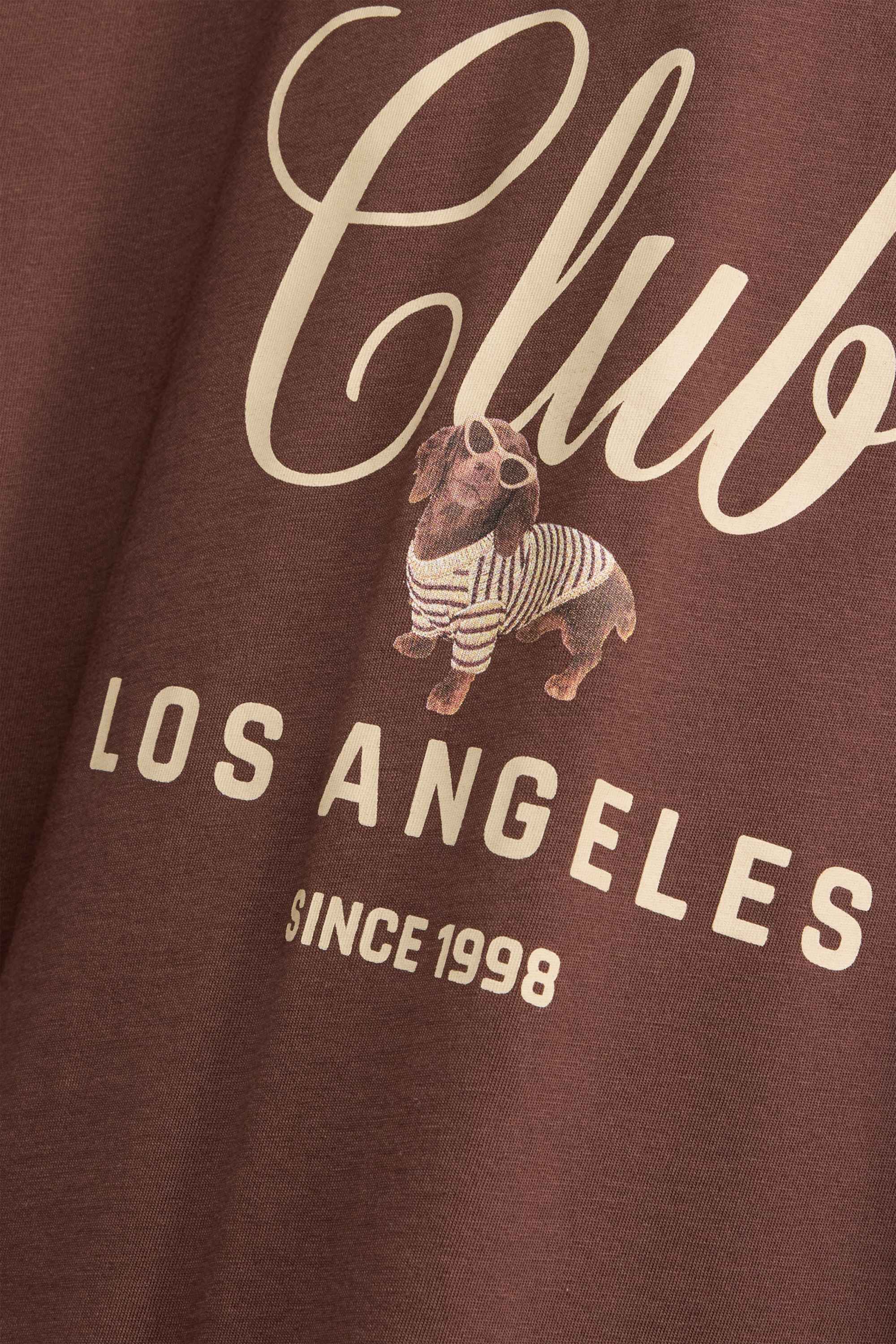 T-shirt - oversized brown