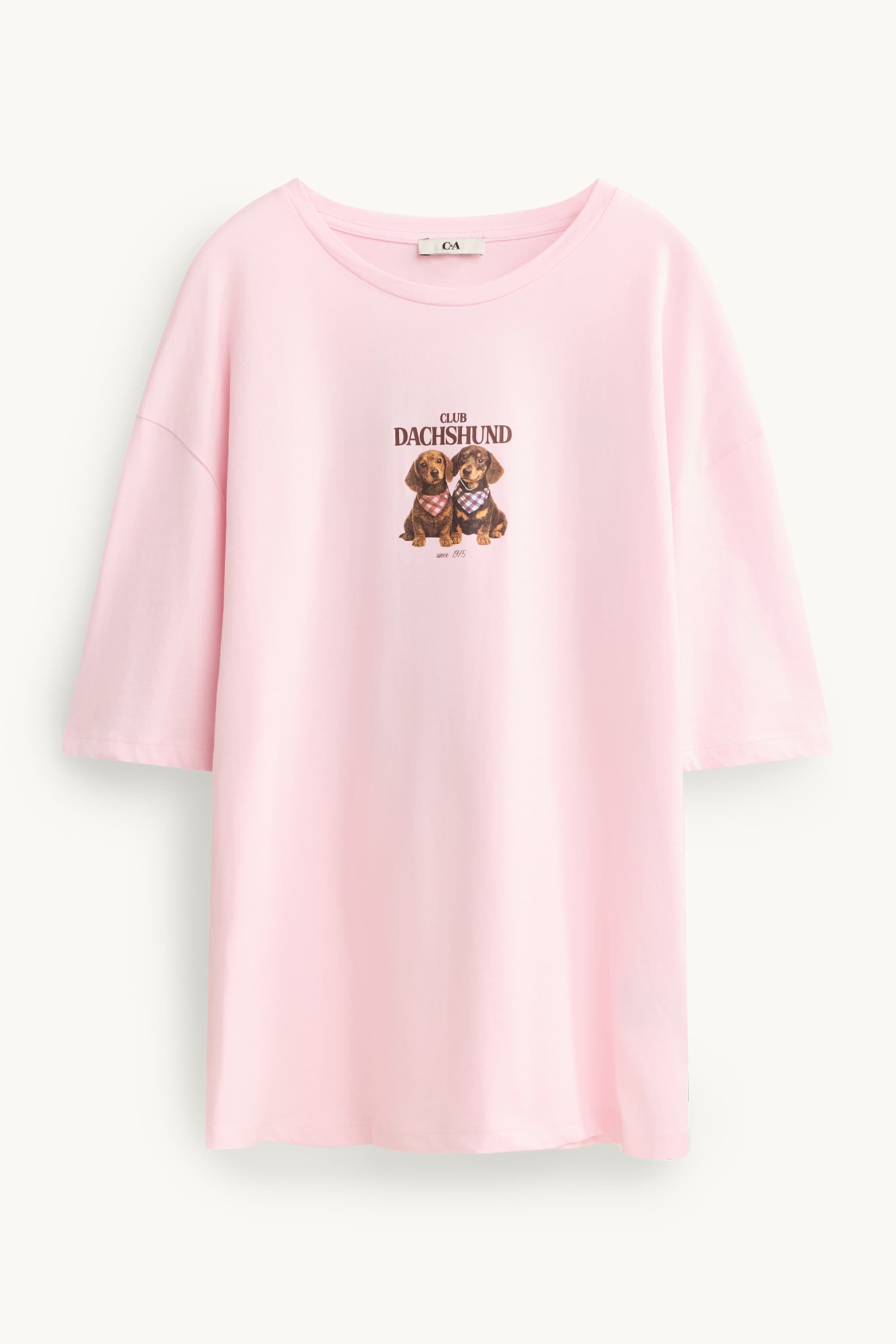 T-shirt - oversized rose