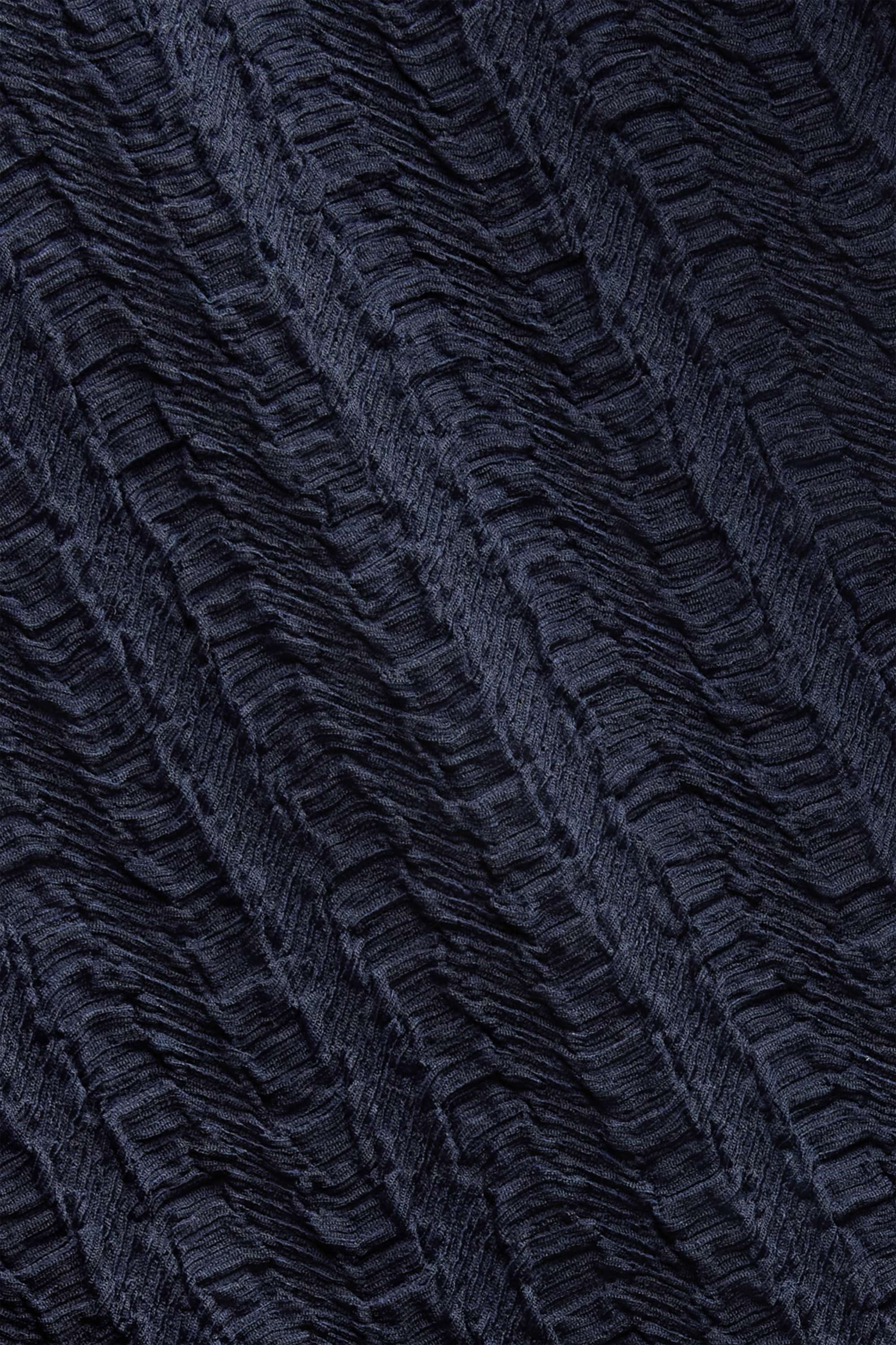 T-shirt - regular fit - textured dark blue