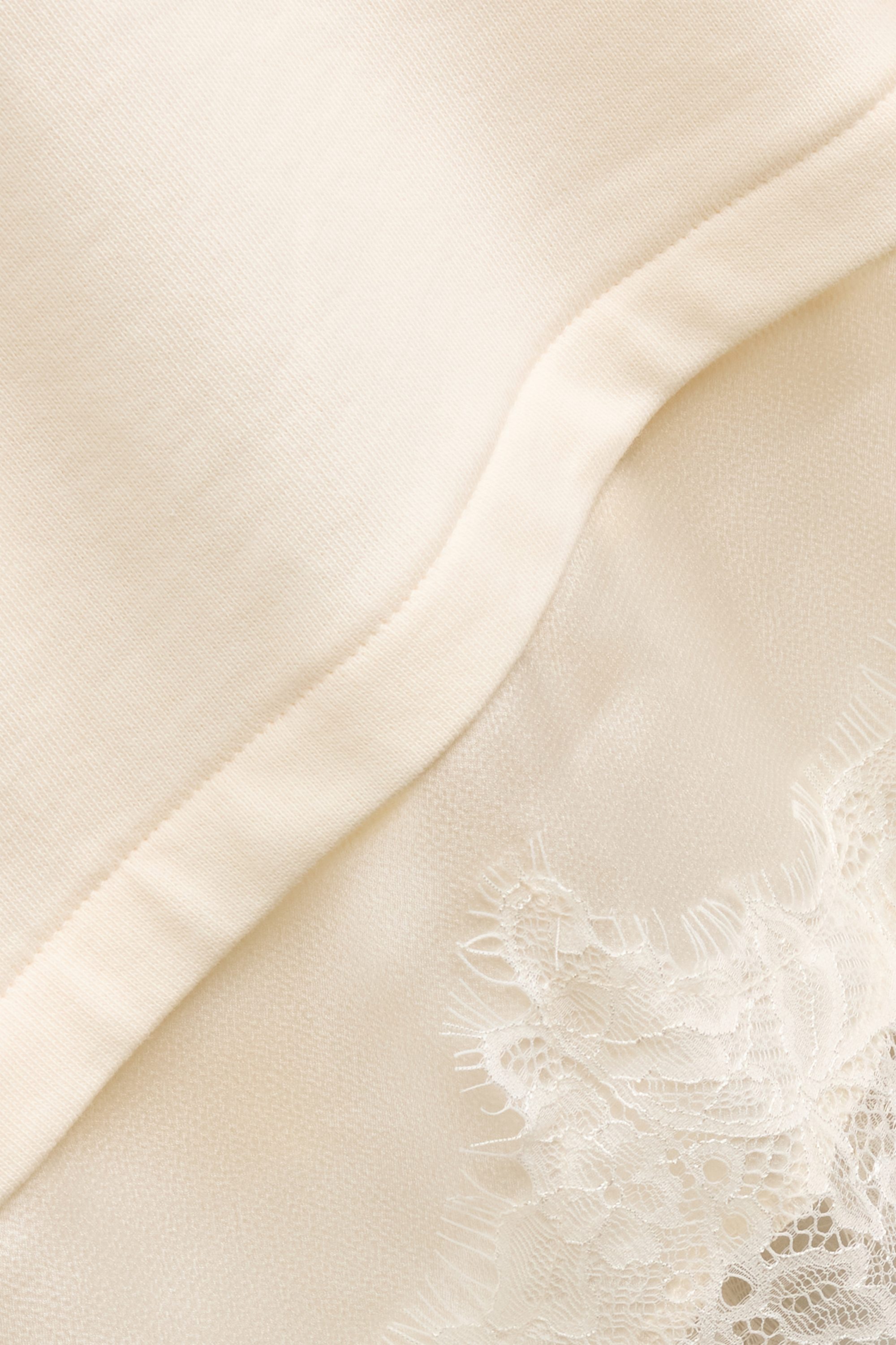 Sweatshirt - 2-in-1 look creme