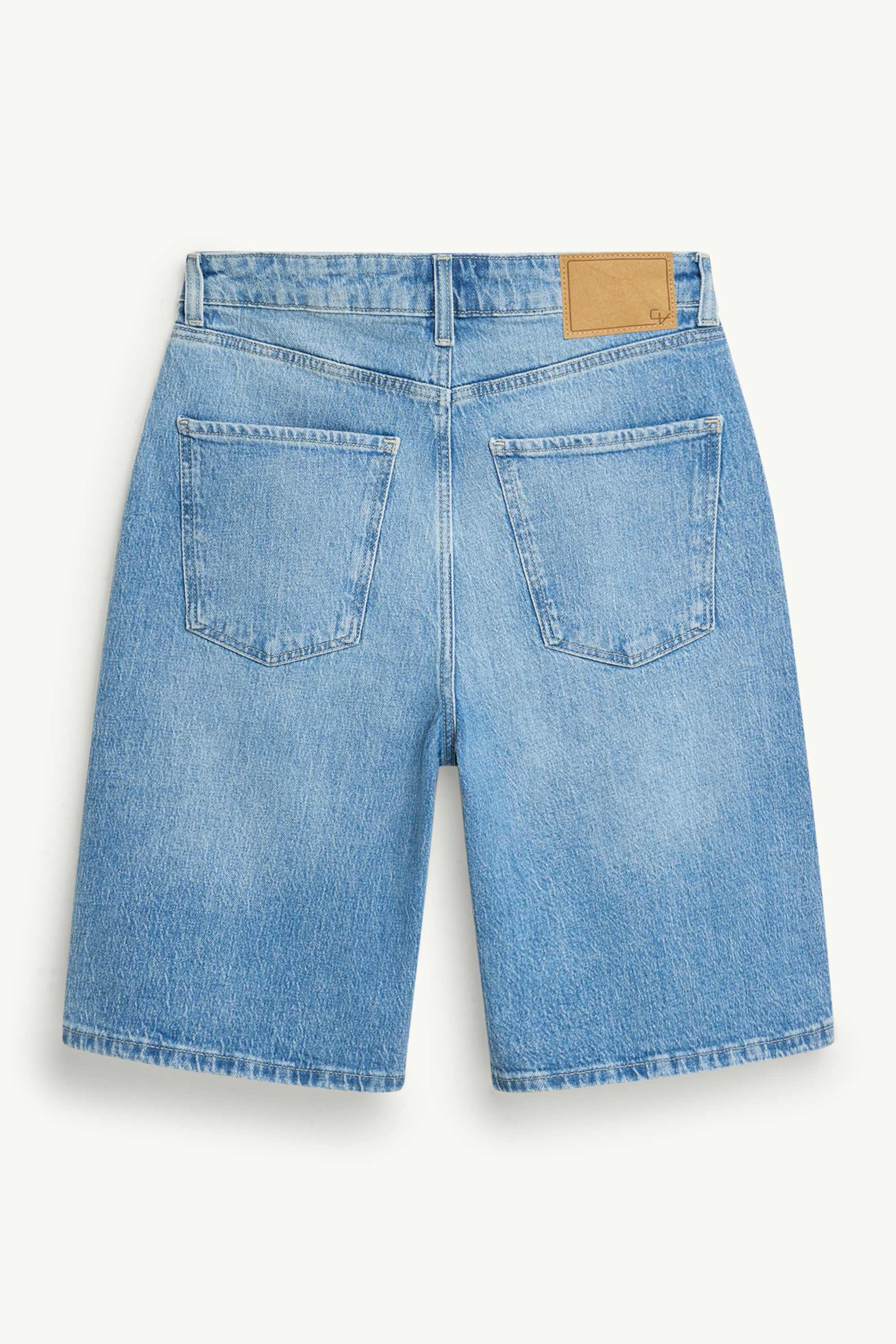 Jorts - high waist blue denim (1)