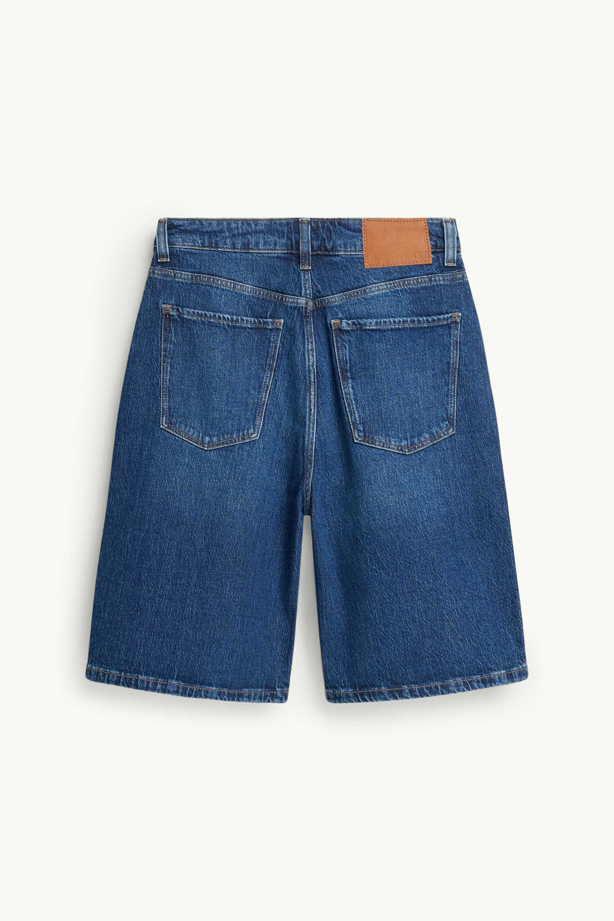 Jorts - high waist blue denim (3)