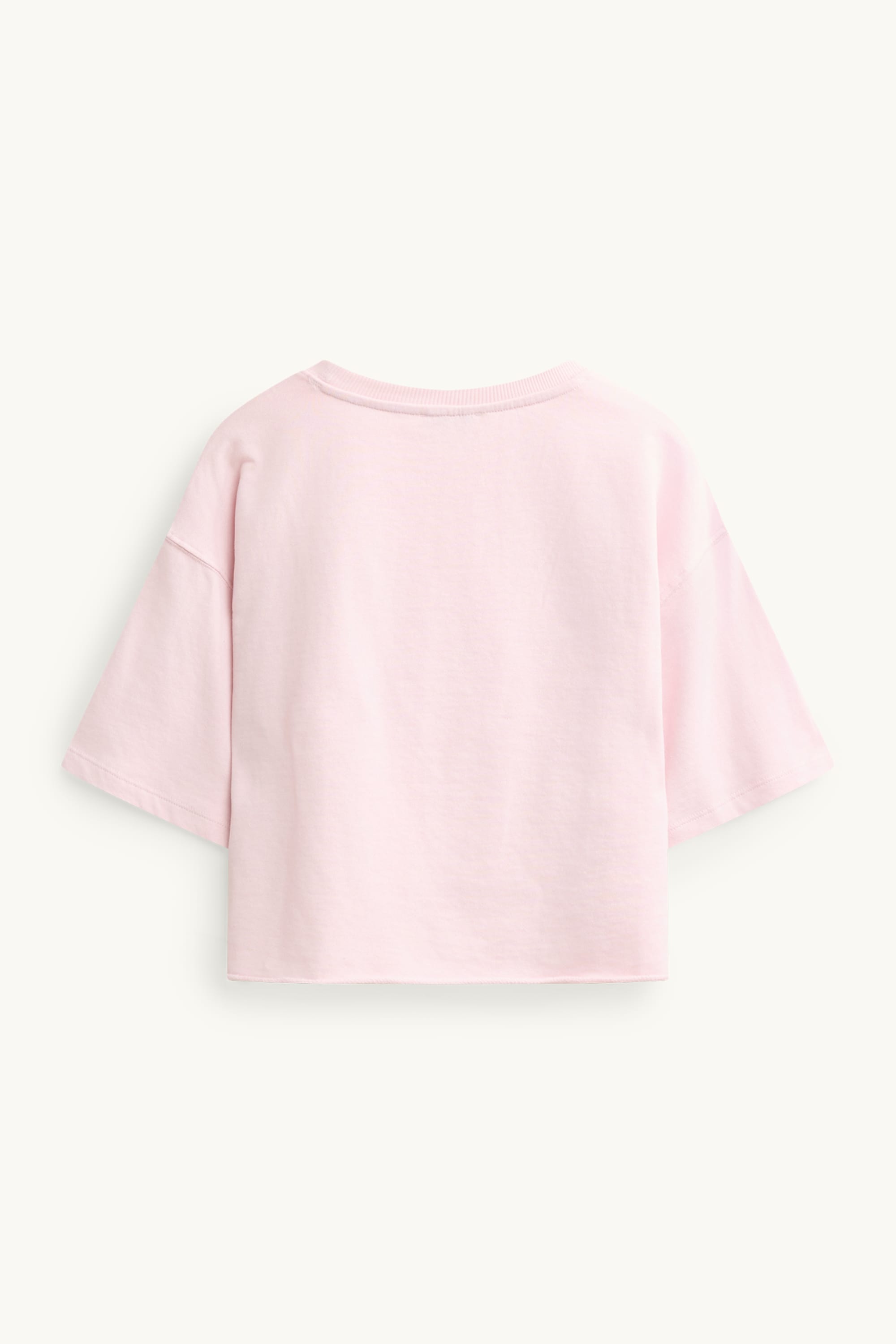 Cropped T-shirt - relaxed fit rose