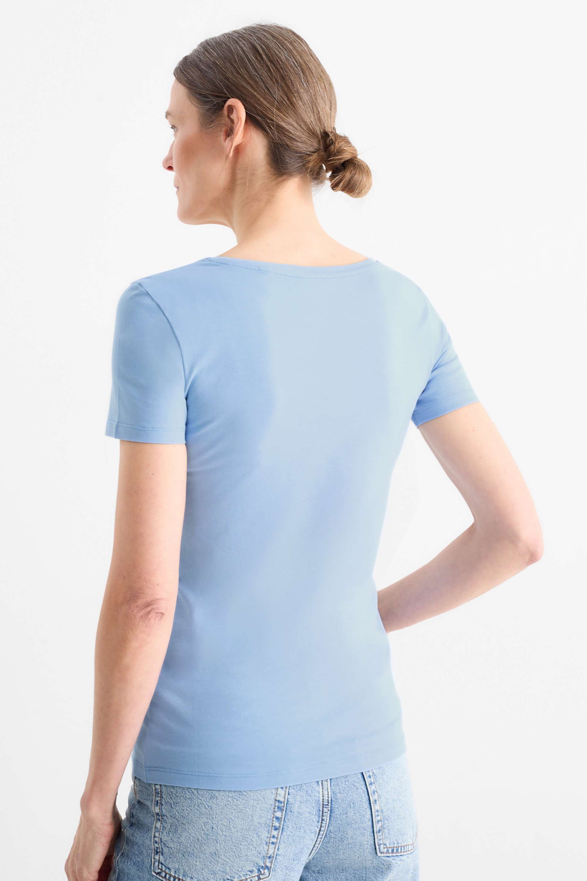 T-shirt - slim fit blue