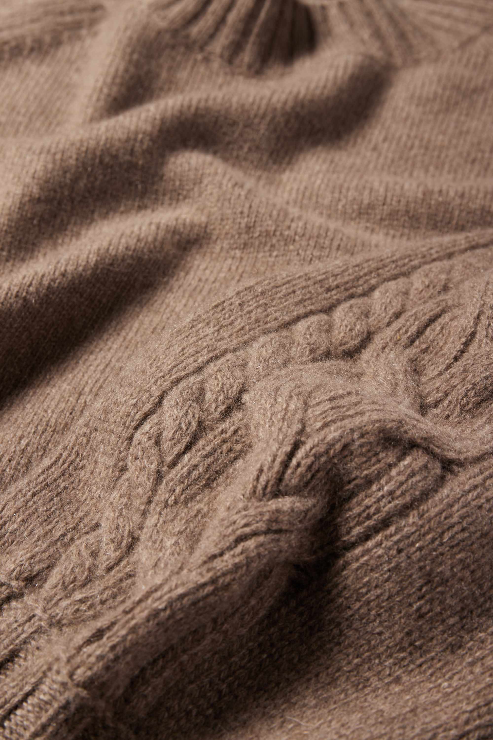 Cashmere jumper light brown
