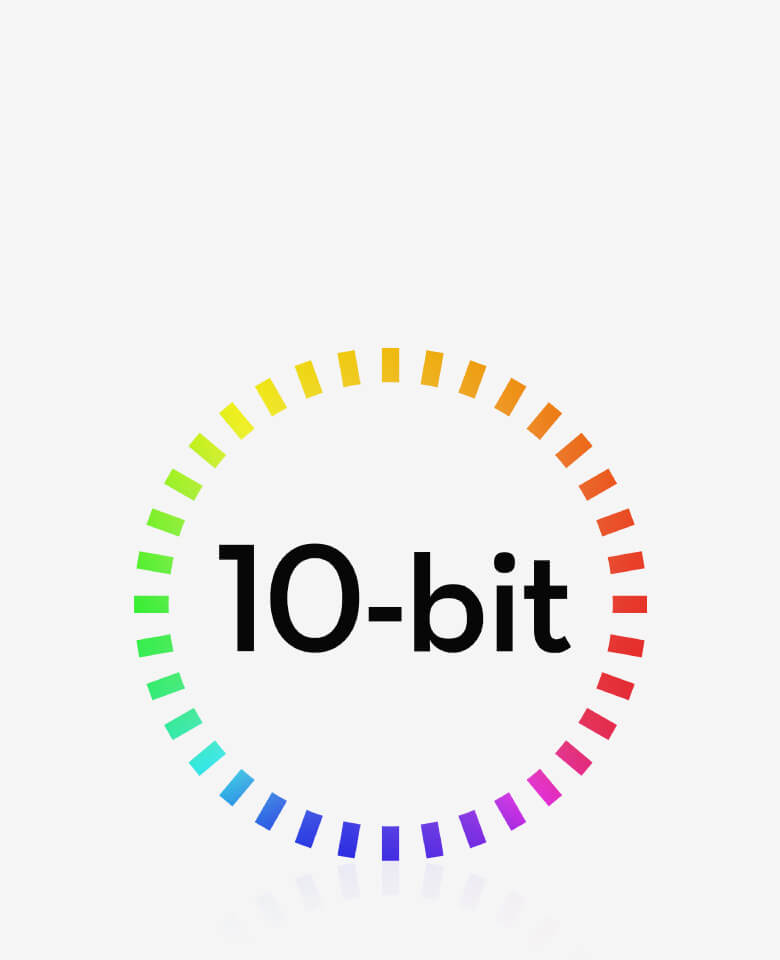 10‑bit Cinematic Colour