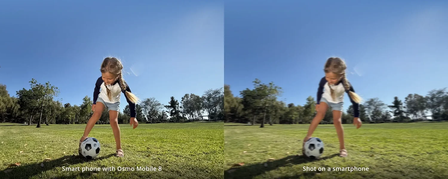 Stabilization comparison normal phone vs OM8