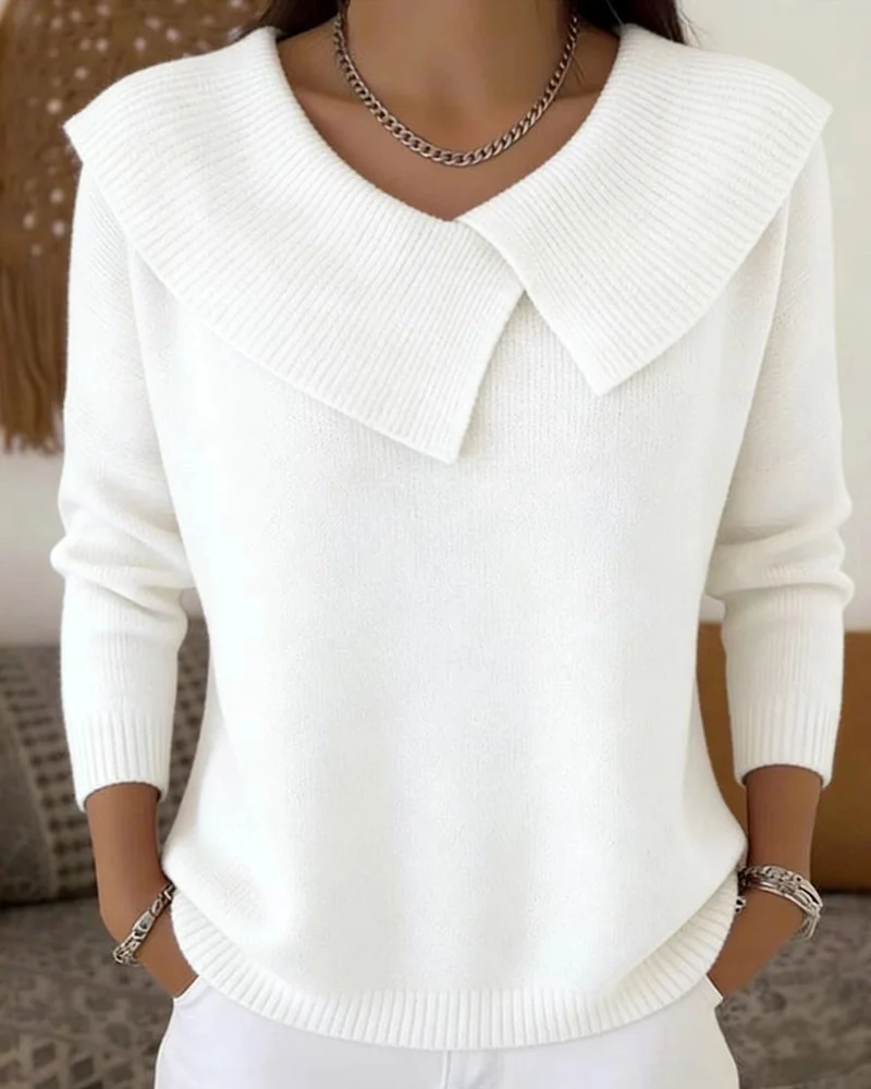⏰Saisonaler Abverkauf🔥50 % Rabatt – Bequemer Rippstrickpullover – 2 kaufen, versandkostenfrei