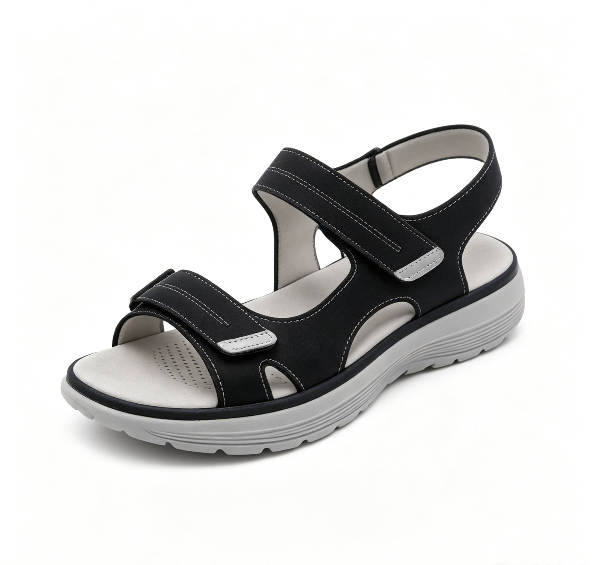 Bequeme Damen-Sandalen mit verstellbaren Riemen