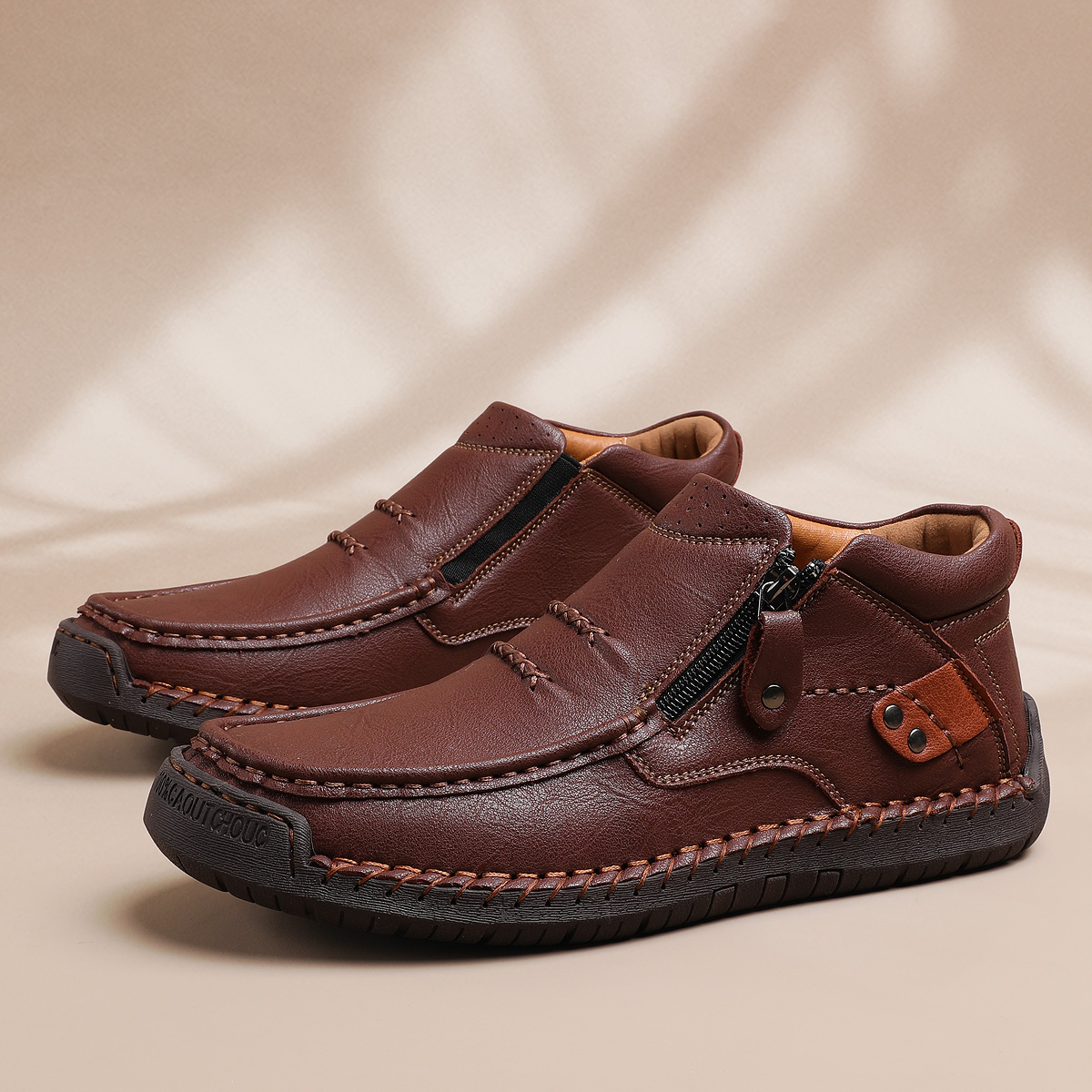 ⏰Saisonaler Abverkauf🔥Modische Herrenschuhe aus Kalbsleder, Plateau-Lederschuhe