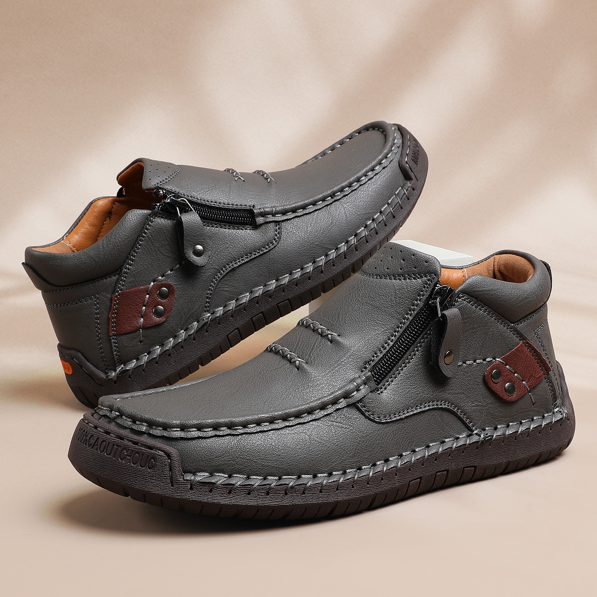 ⏰Saisonaler Abverkauf🔥Modische Herrenschuhe aus Kalbsleder, Plateau-Lederschuhe